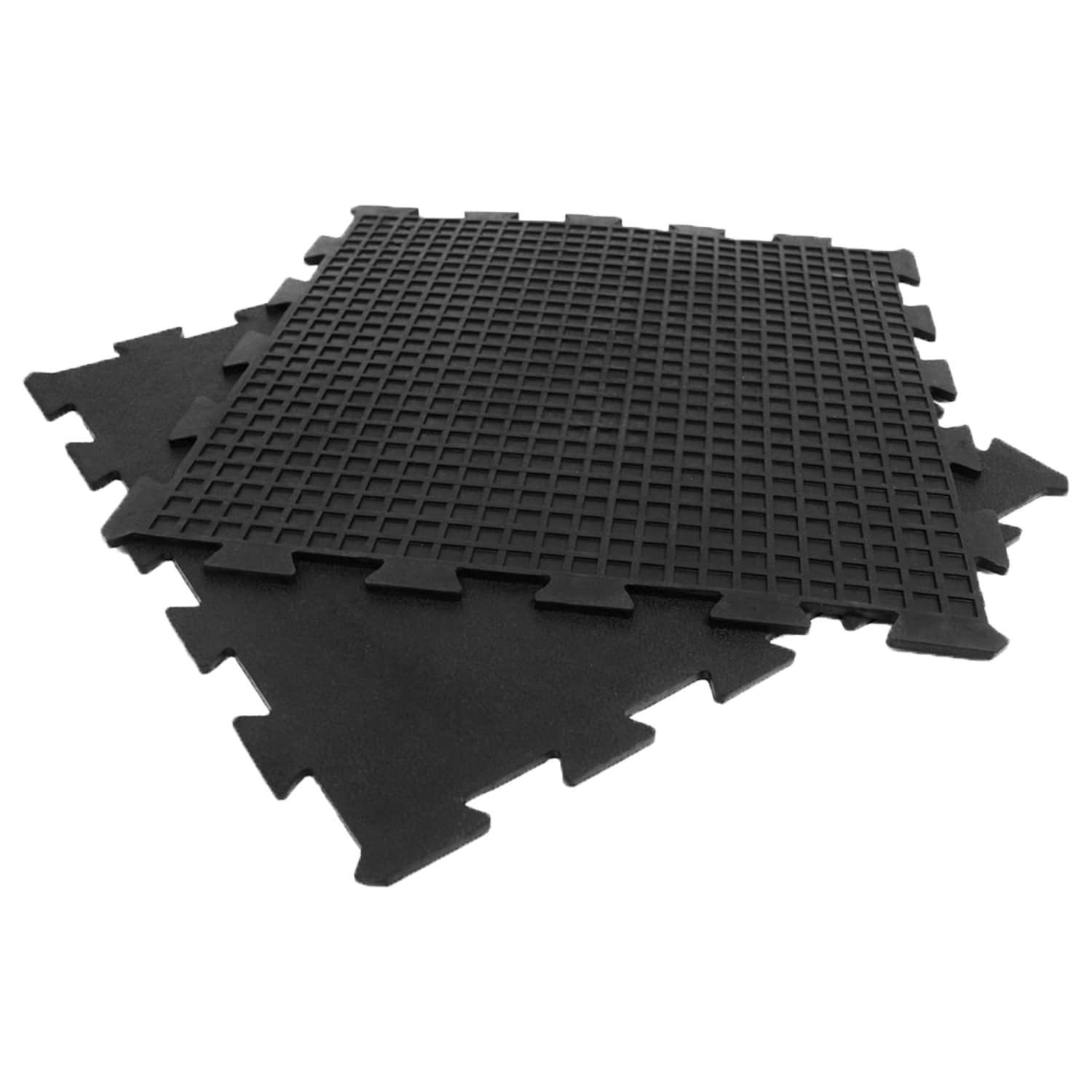 Rubber Cal Recycled Floor Mat Black 3/8-Inch x 4 x 3-Feet