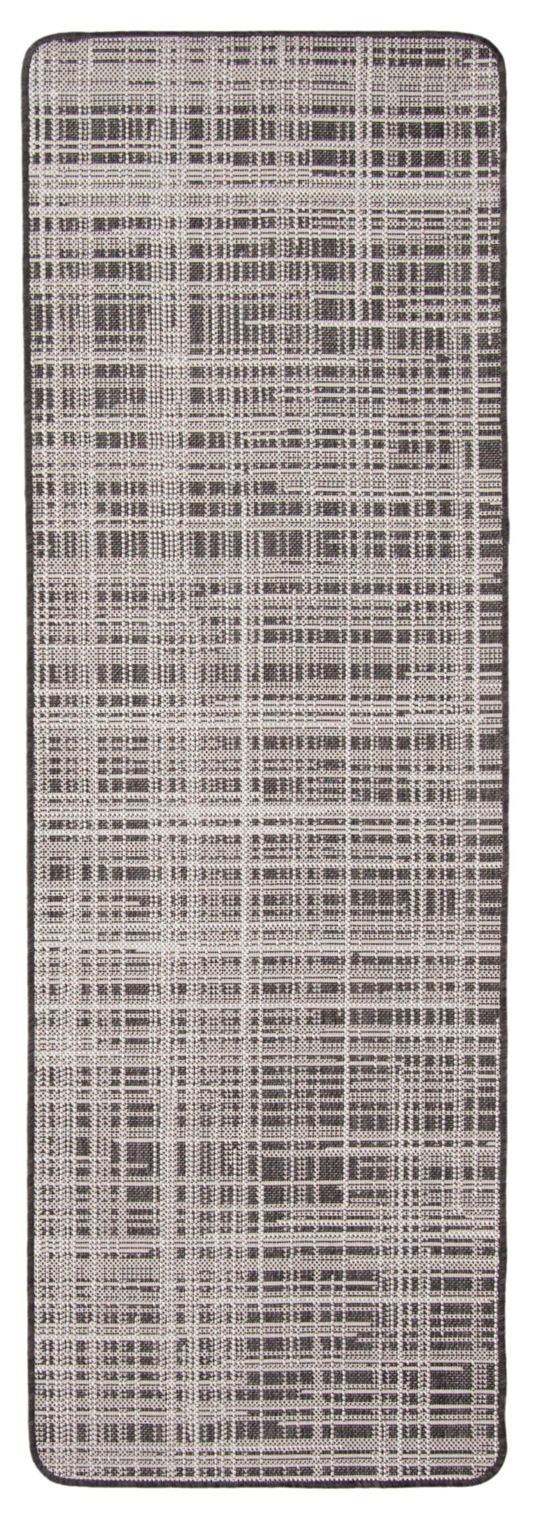 ECARPETGALLERY 353489 2 x 7 (ft) Polypropylene Black Rectangular Indoor Solid Area rug