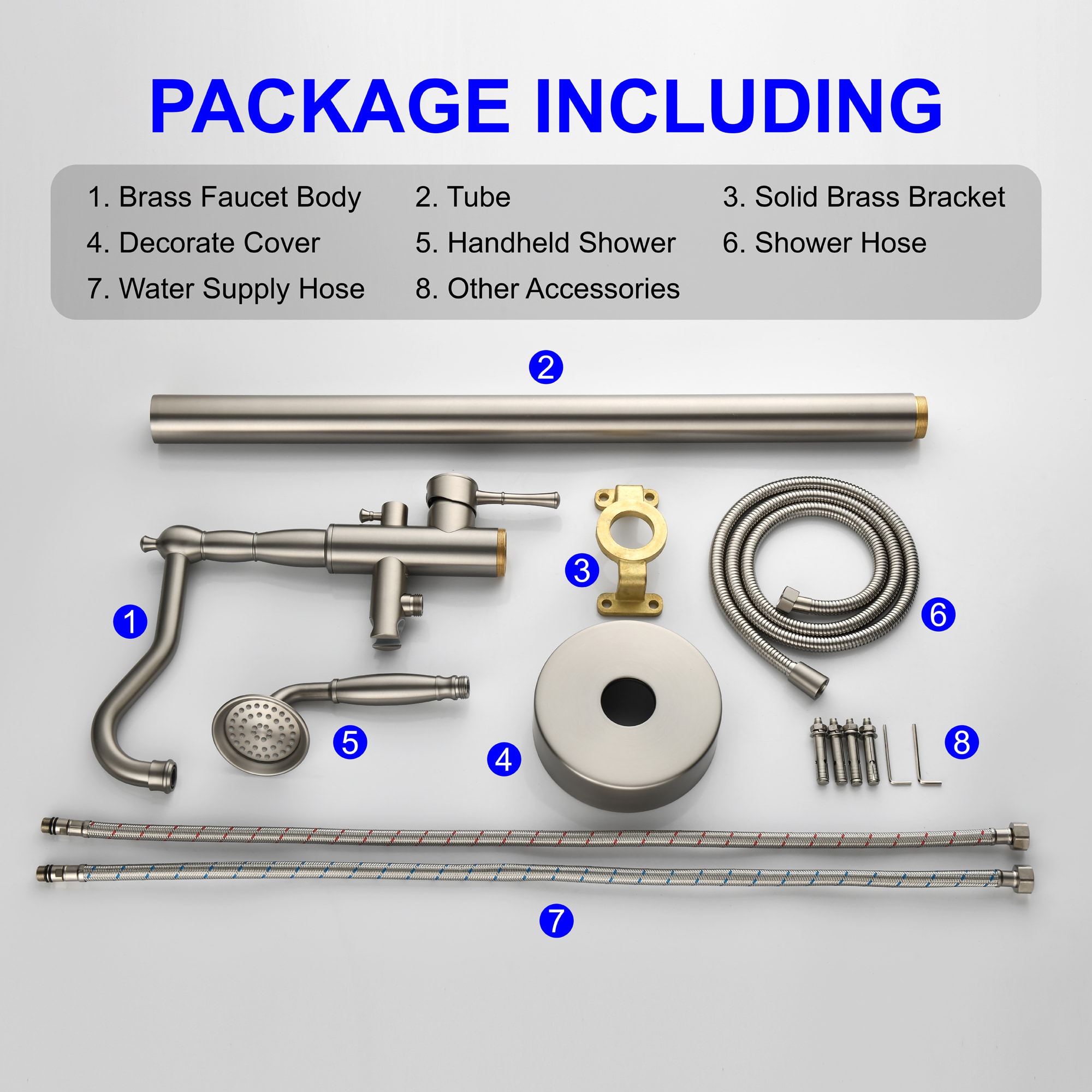 WELLFOR SPA-88004BG Roman-Tub-Faucets - View #4