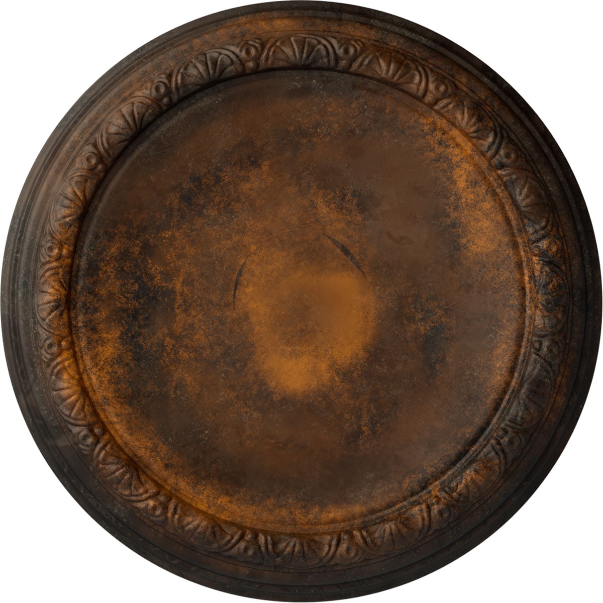 Ekena Millwork CM19CARUS Carlsbad 19.5-in W x 19.5-in L Painted Rust Polyurethane Whole Ceiling Medallion