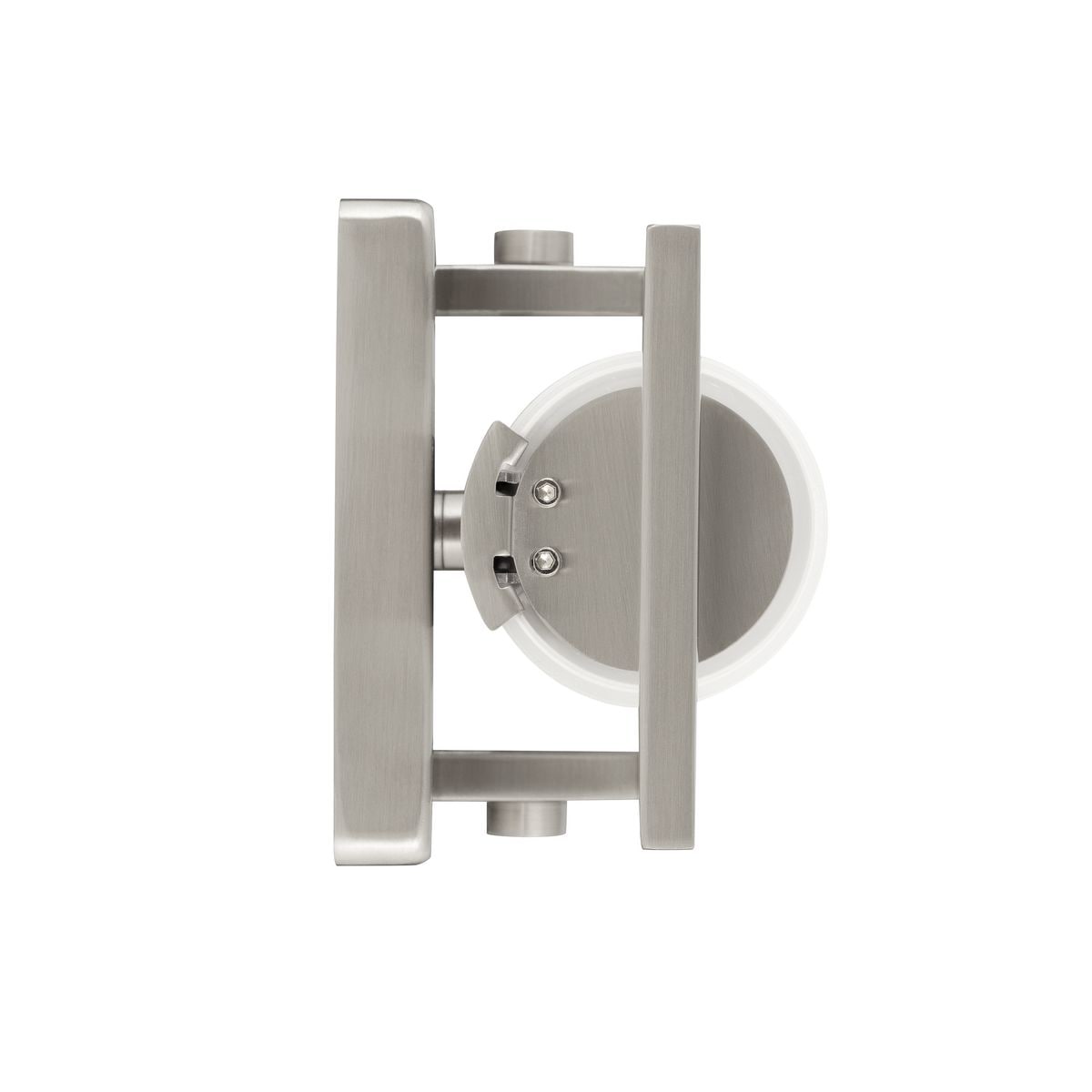 Brushed Nickel 12" LED Cylinder Vanity Light