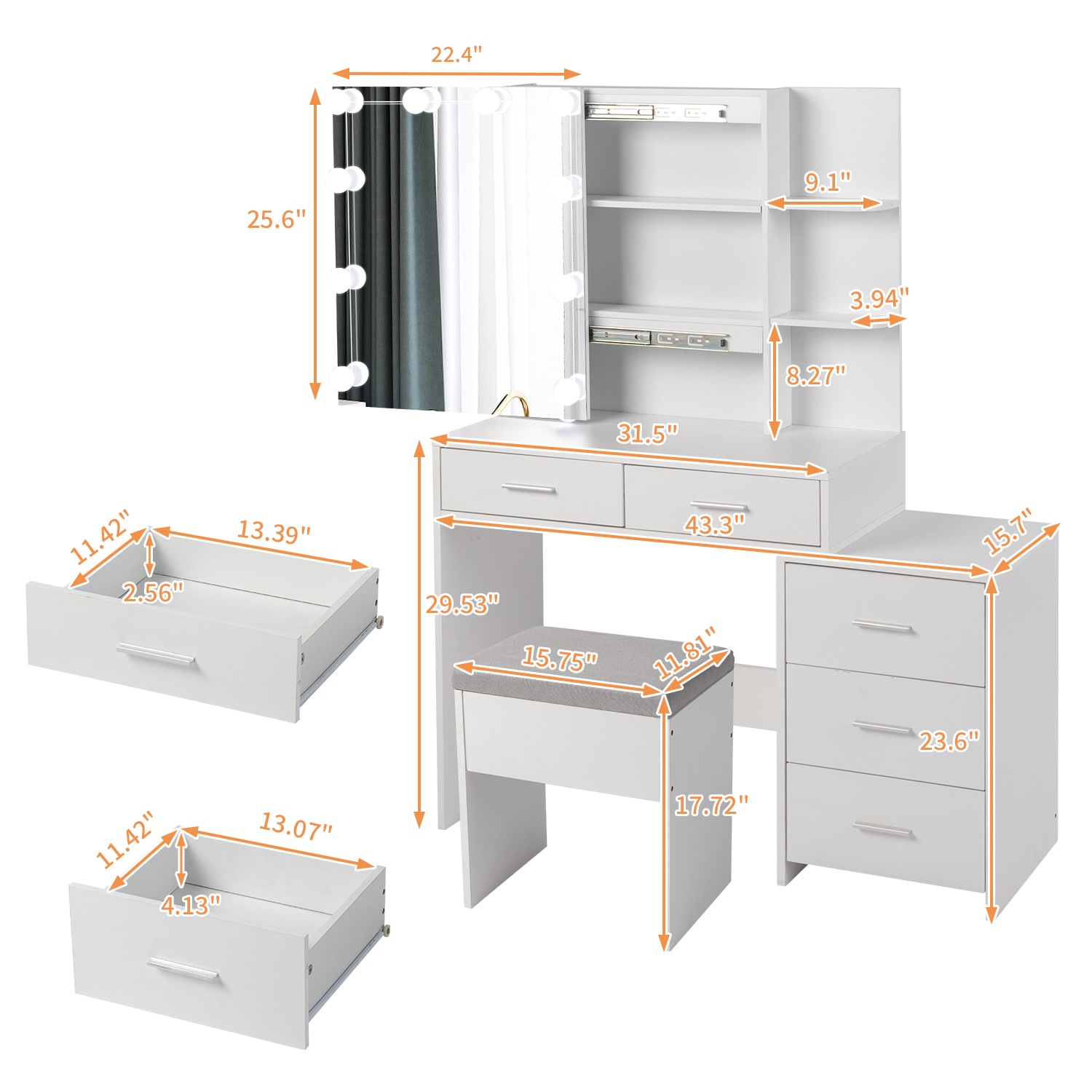 Outopee LO1G52002737 Bedroom-Vanities - View #2