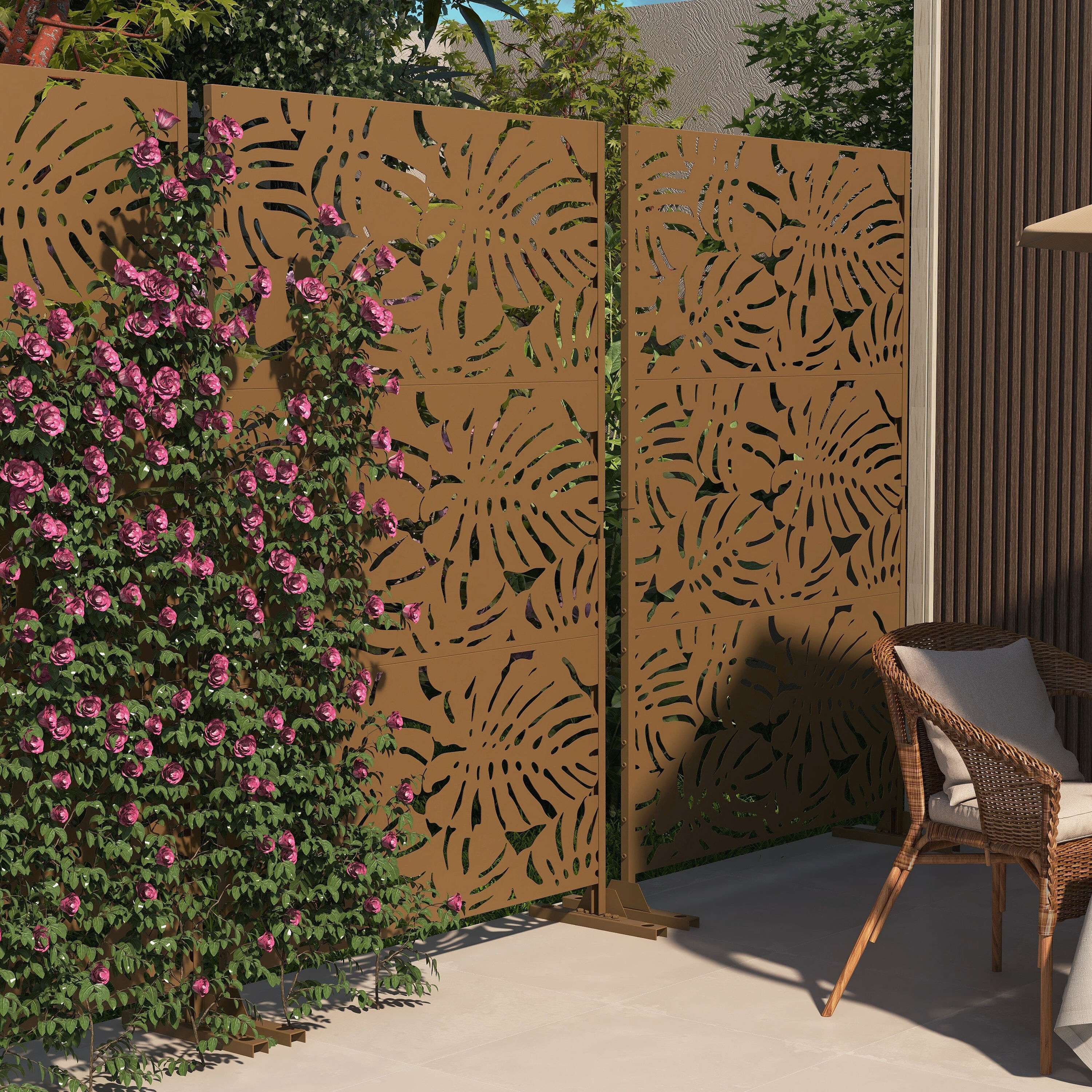 Dreamsidea LS-OS0011B-BROWN Outdoor-Privacy-Screen - View #3