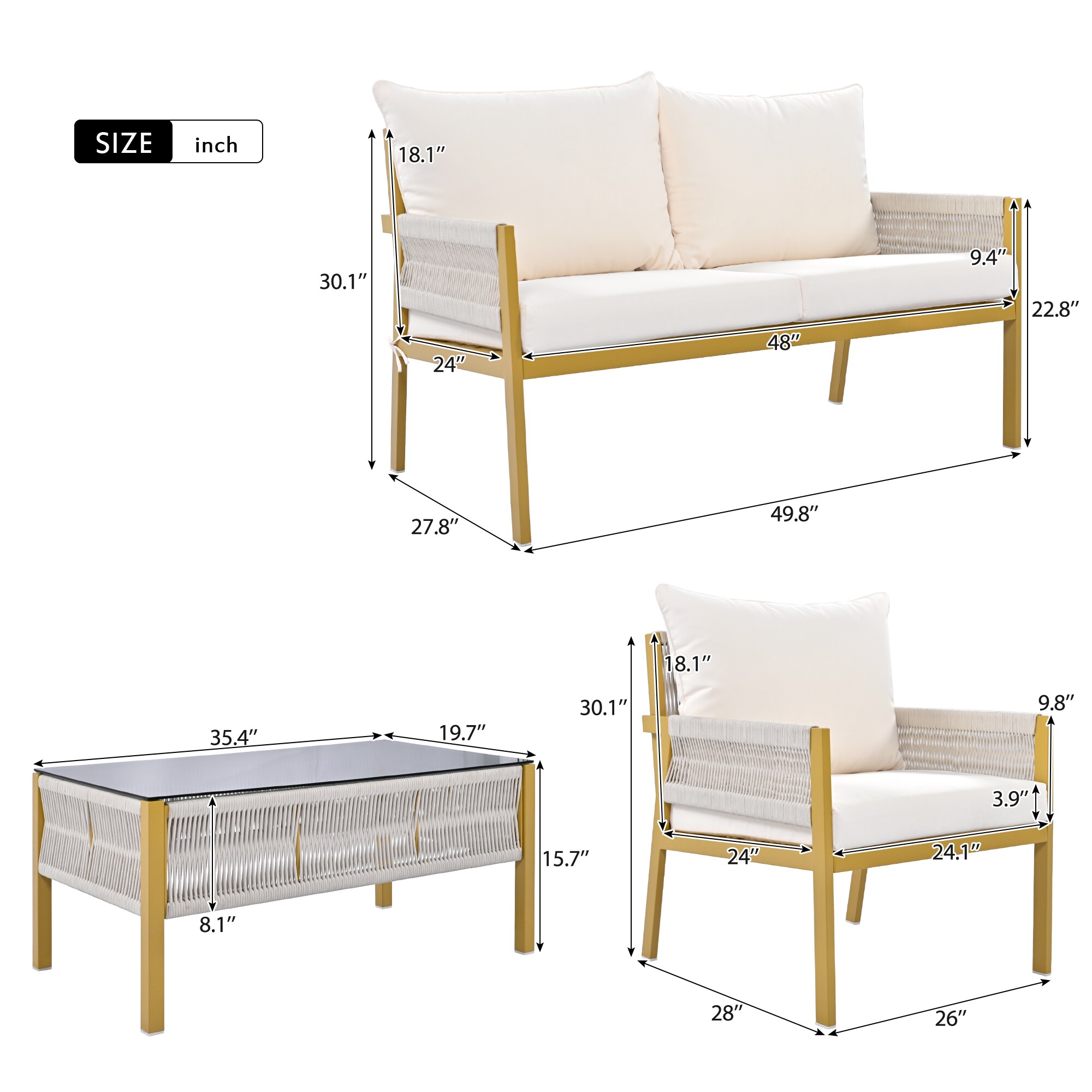 ModernLuxe L-SK000003AAZ Patio-Conversation-Sets - View #7
