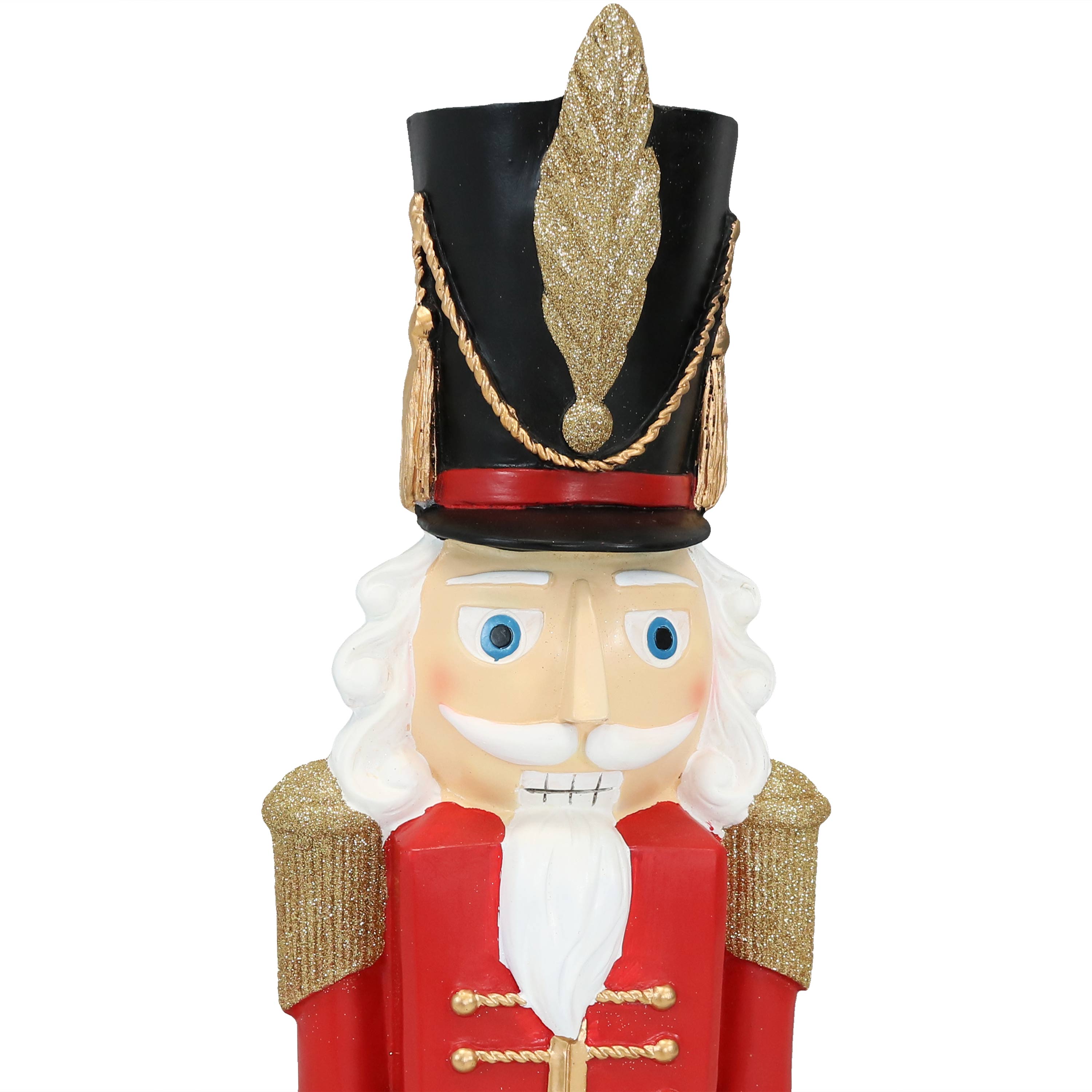 Kristoff 37" Red and Green Polyresin Nutcracker Soldier