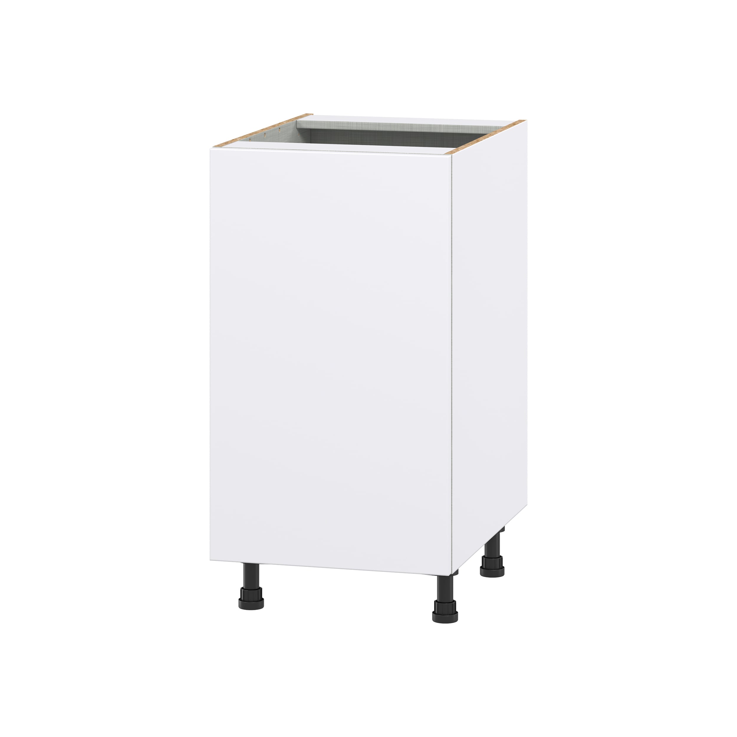 Hugo&Borg DSB18FH(L/R)-LA Lasalle 18-in W x 34.5-in H x 24-in D Bright White Slab Base Fully assembled Cabinet (Flat Panel Slab)