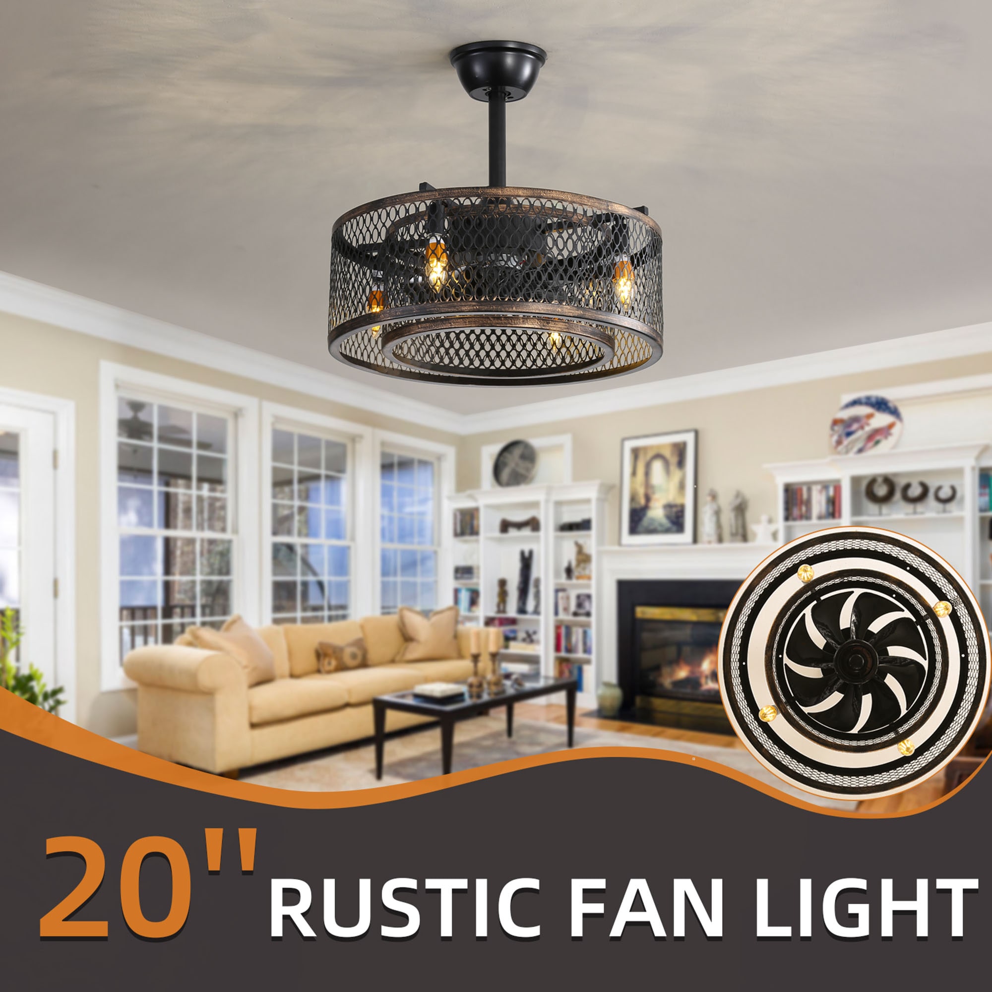 SINOFURN SYD120015BK Ceiling-Fans - View #7