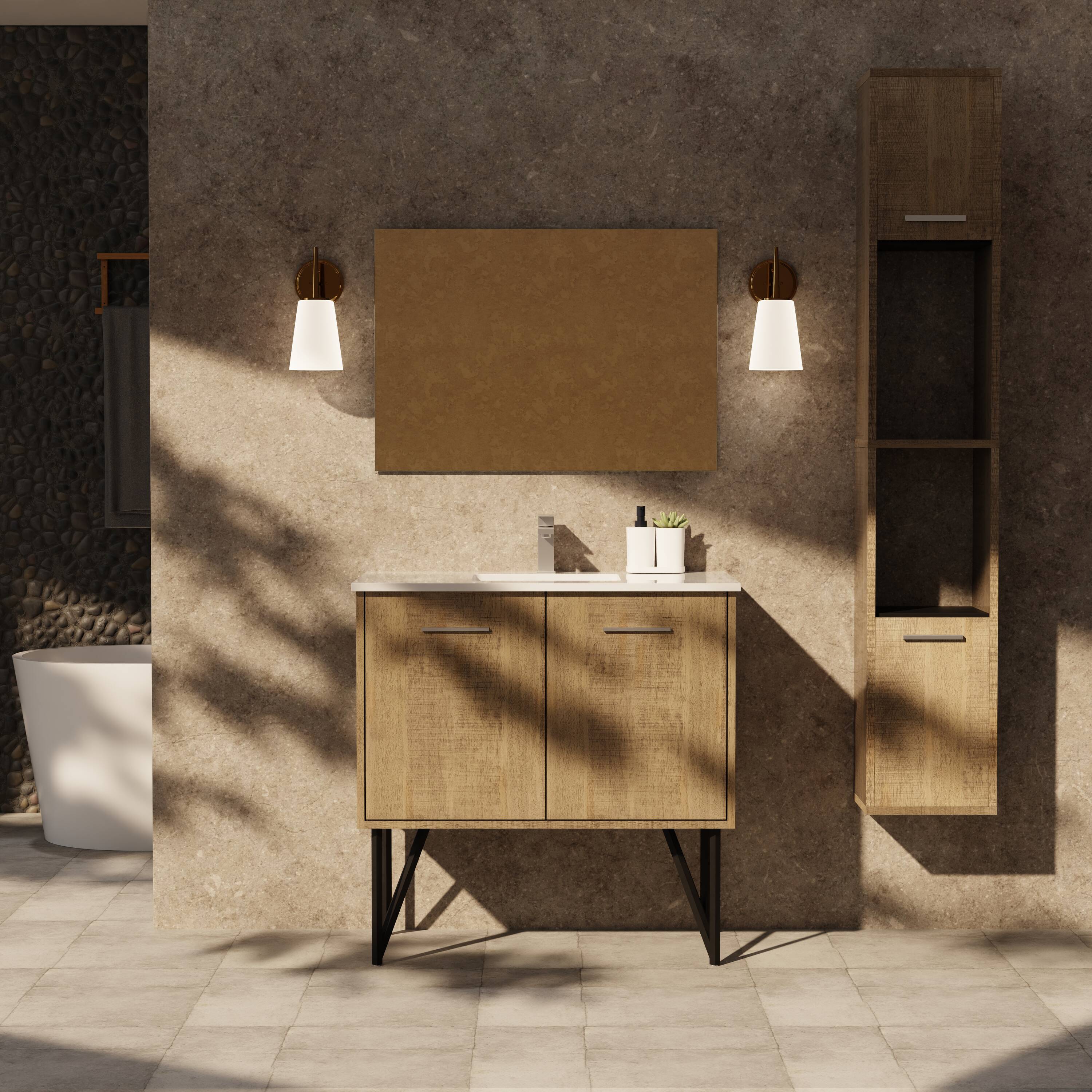 Lexora LVLY36SRA313 Bath-Vanity-Combo - View #2