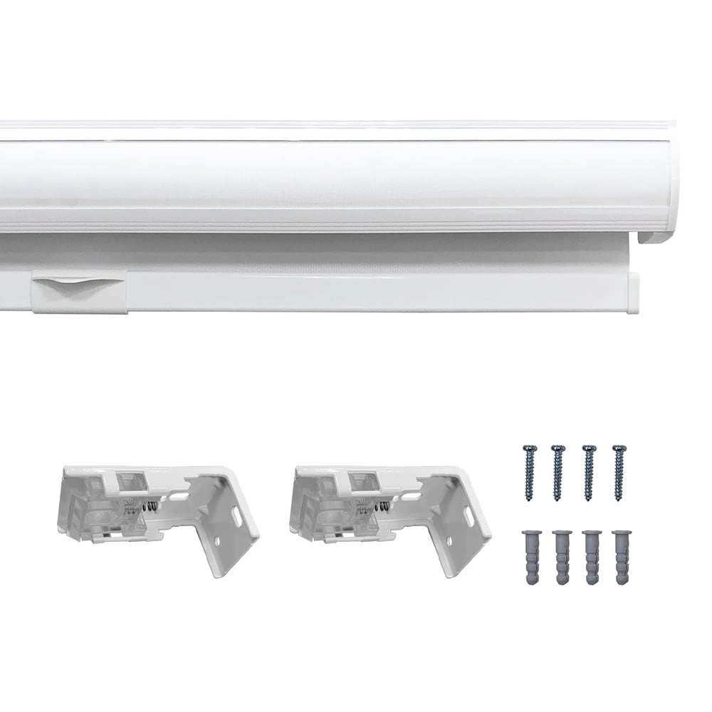 Lumi Home Furnishings 36 x 72-in White Light Filtering
