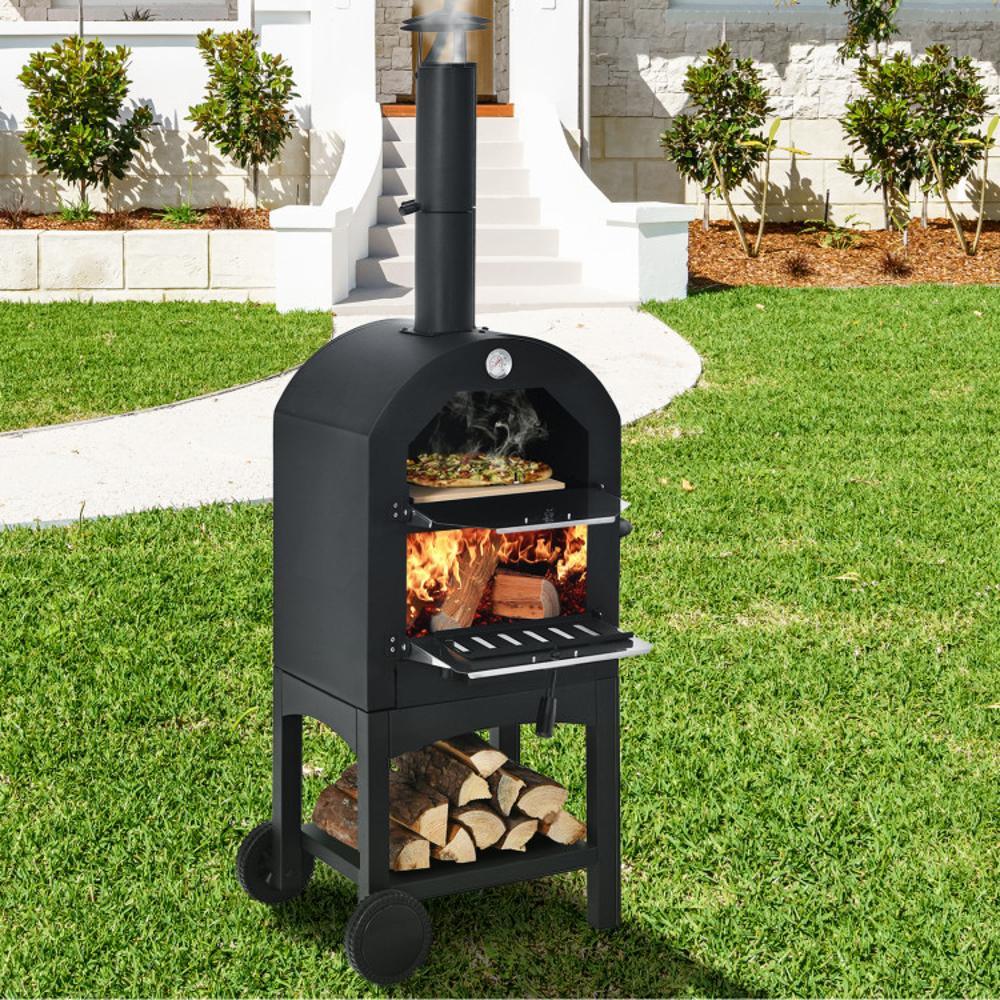 BABOOM BOM-P71192-CO Charcoal/Wood Outdoor Pizza Oven