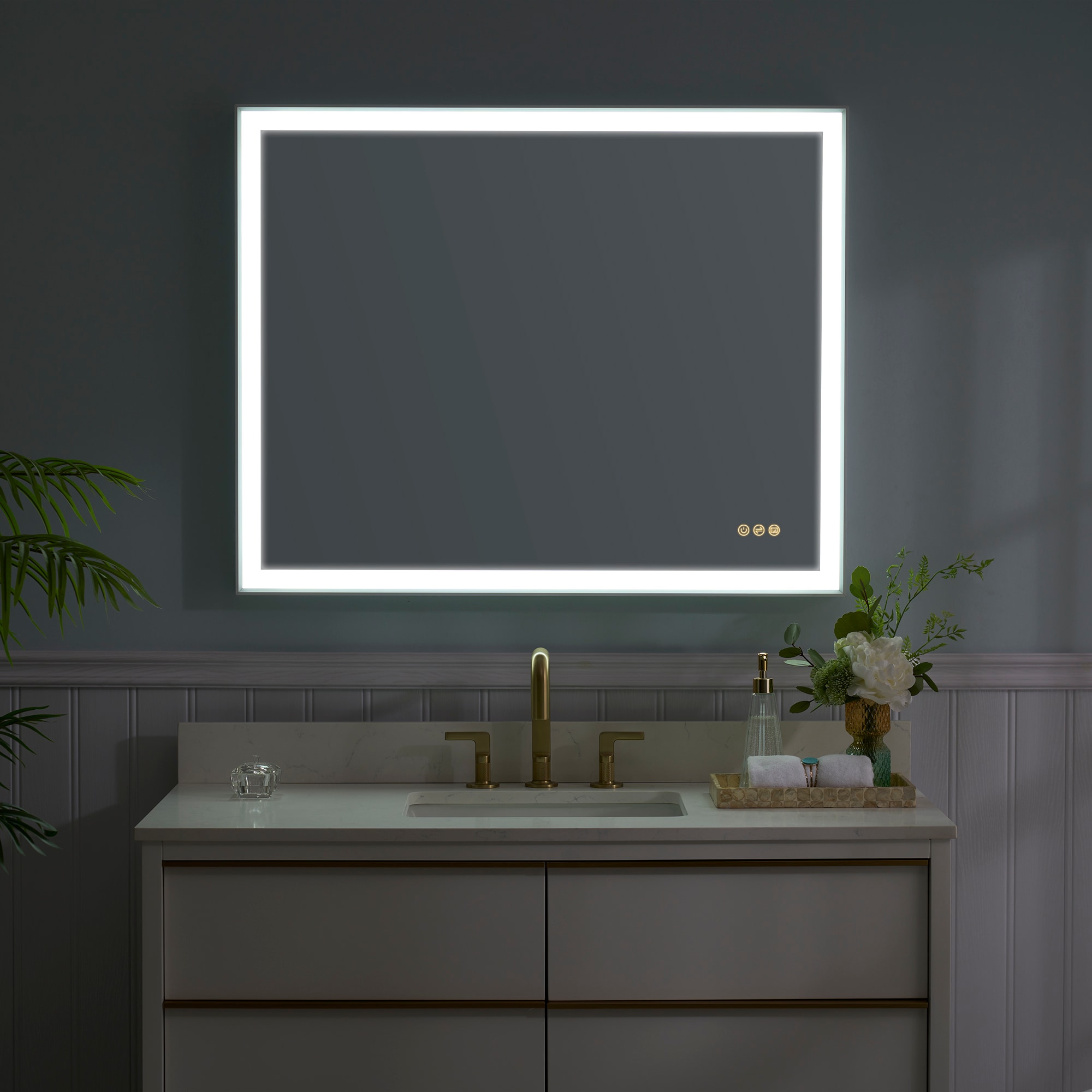 WELLFOR M1FM4032WT Framed-Bath-Mirrors - View #3