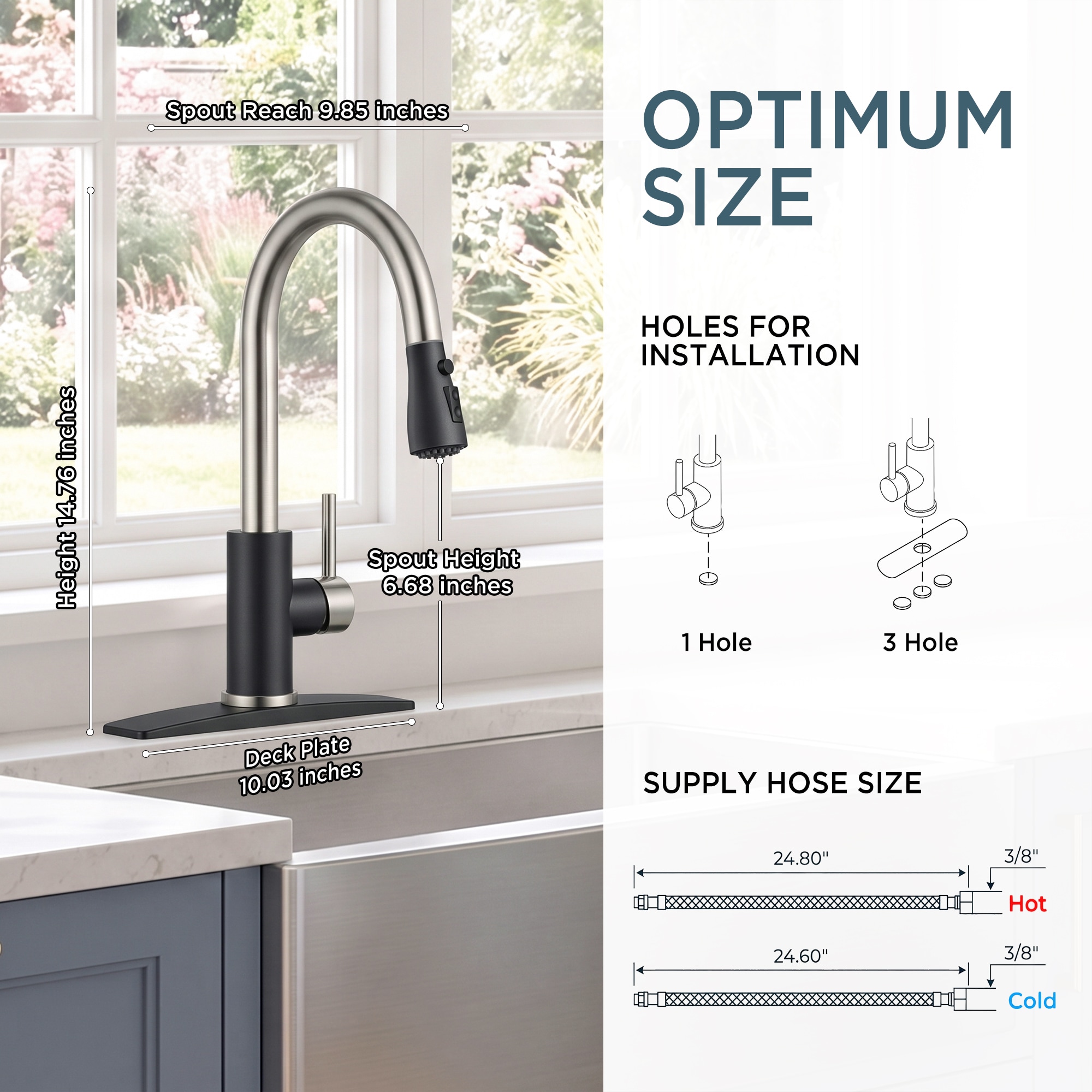 FORIOUS LL003BL Kitchen-Faucets - View #3