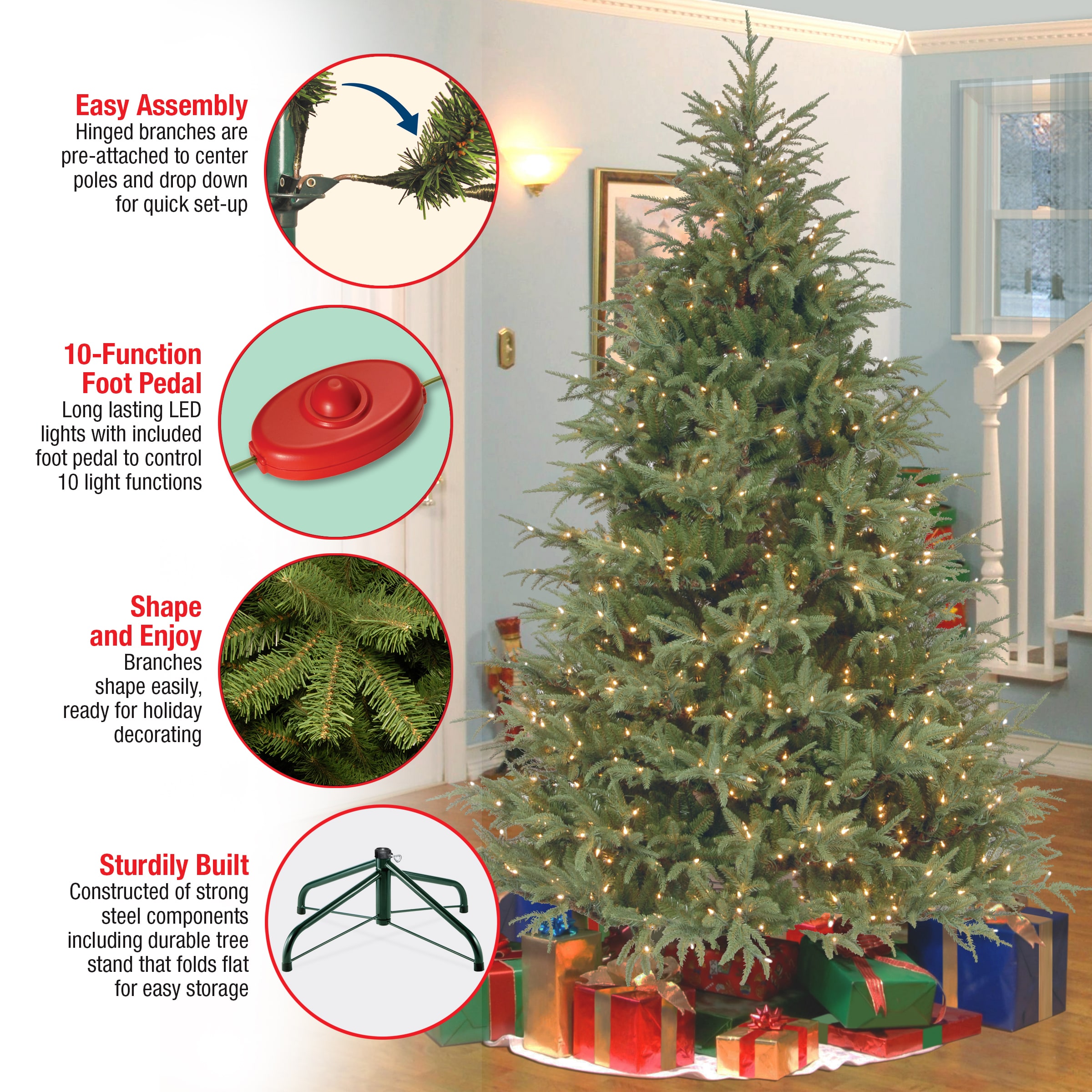 National Tree Company PEFG4-308D-65 Artificial-Christmas-Trees - View #6
