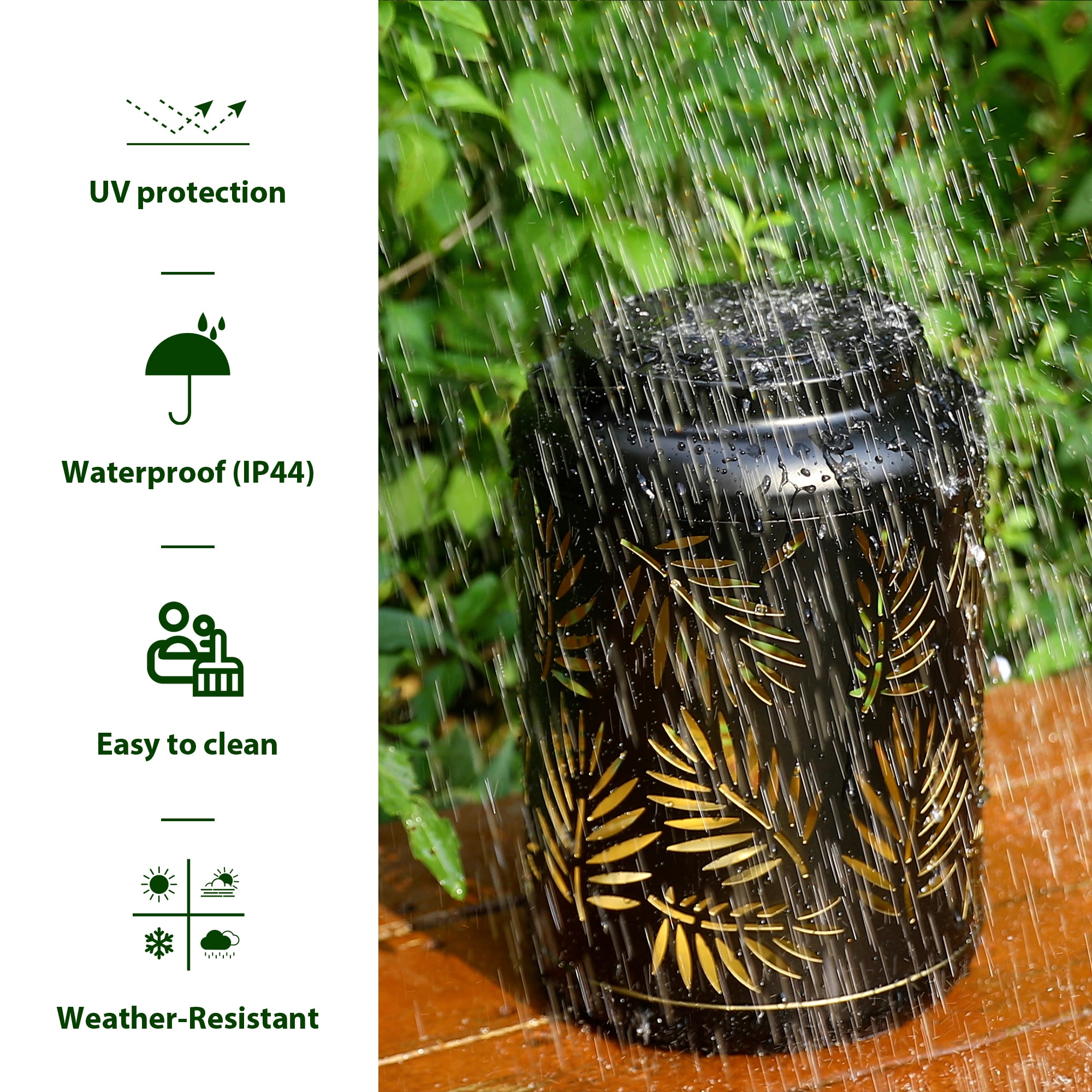 Glitzhome 2023300039 Outdoor-Decorative-Lanterns - View #7