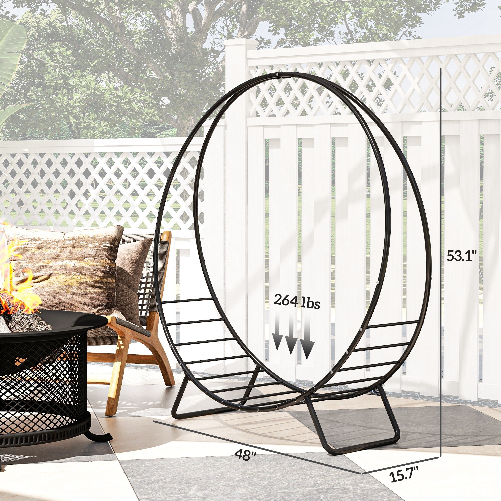 Bayfeve BFAOS-49988-FP Firewood-Storage - View #6