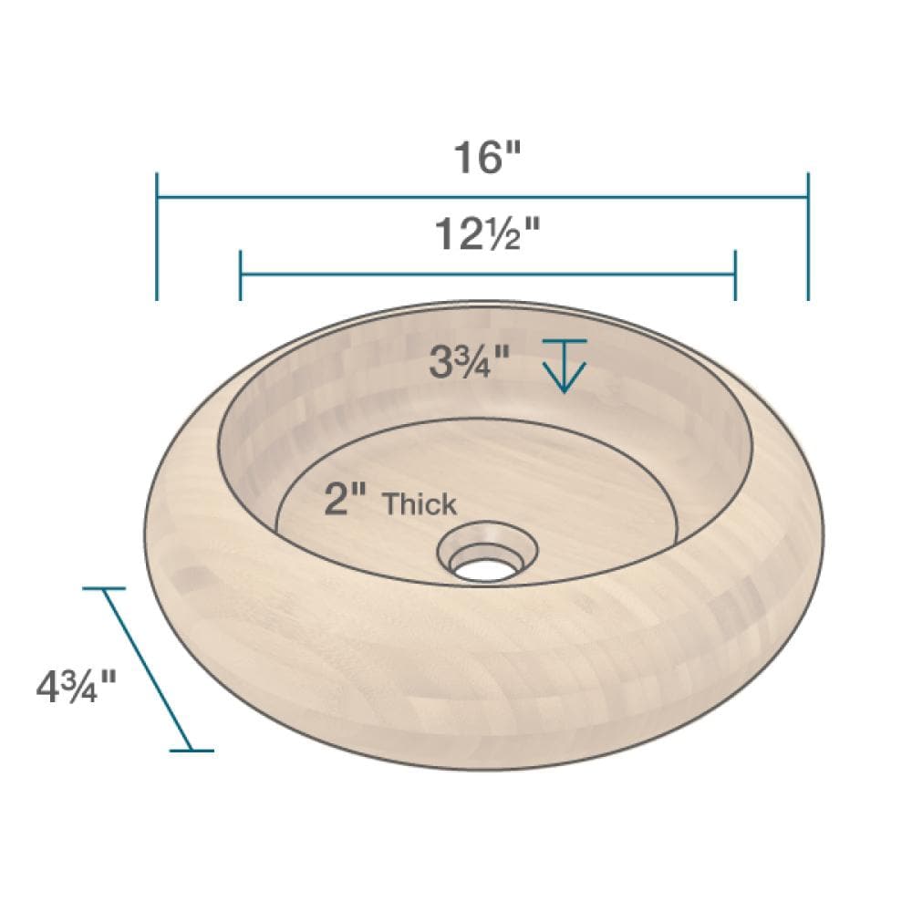 MR Direct 893-BWF-ORB Bath-Sink - View #3