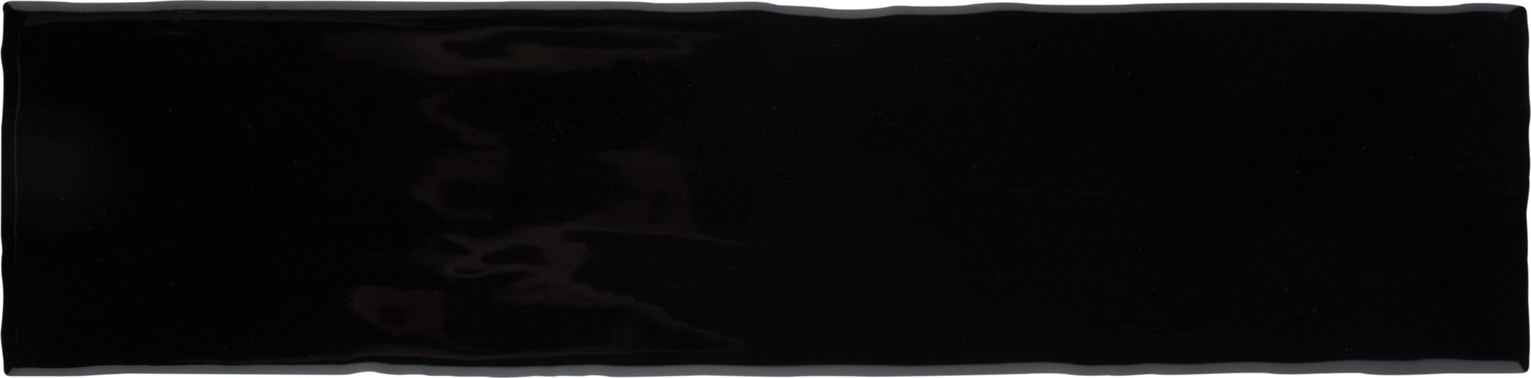 Affinity Tile S1WDC32CSGBK Sample - Castillo Black 3-in x 12-in Glossy Ceramic Subway Wall Tile