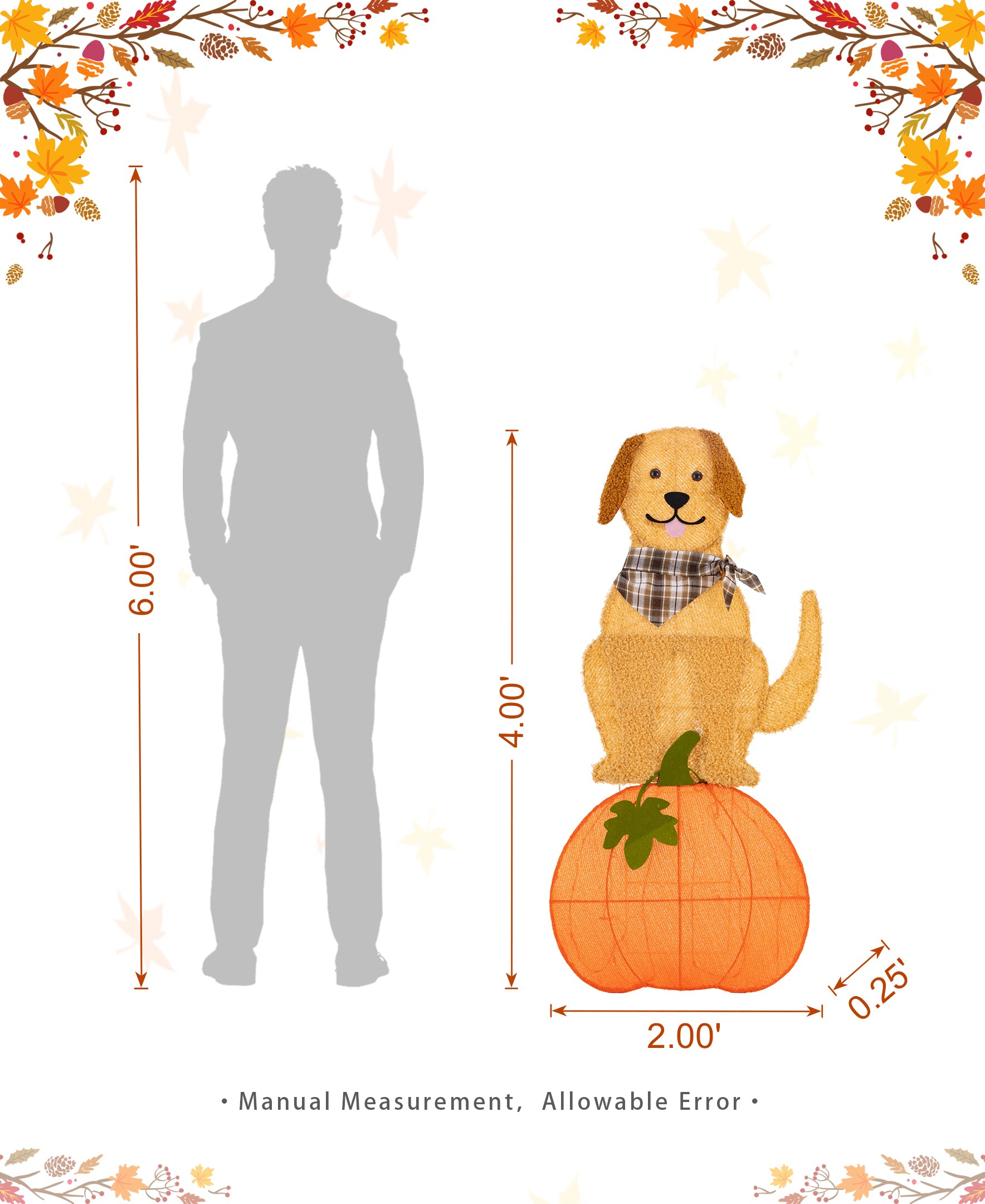 Glitzhome 2042700005 Indoor-Thanksgiving-Decor - View #6