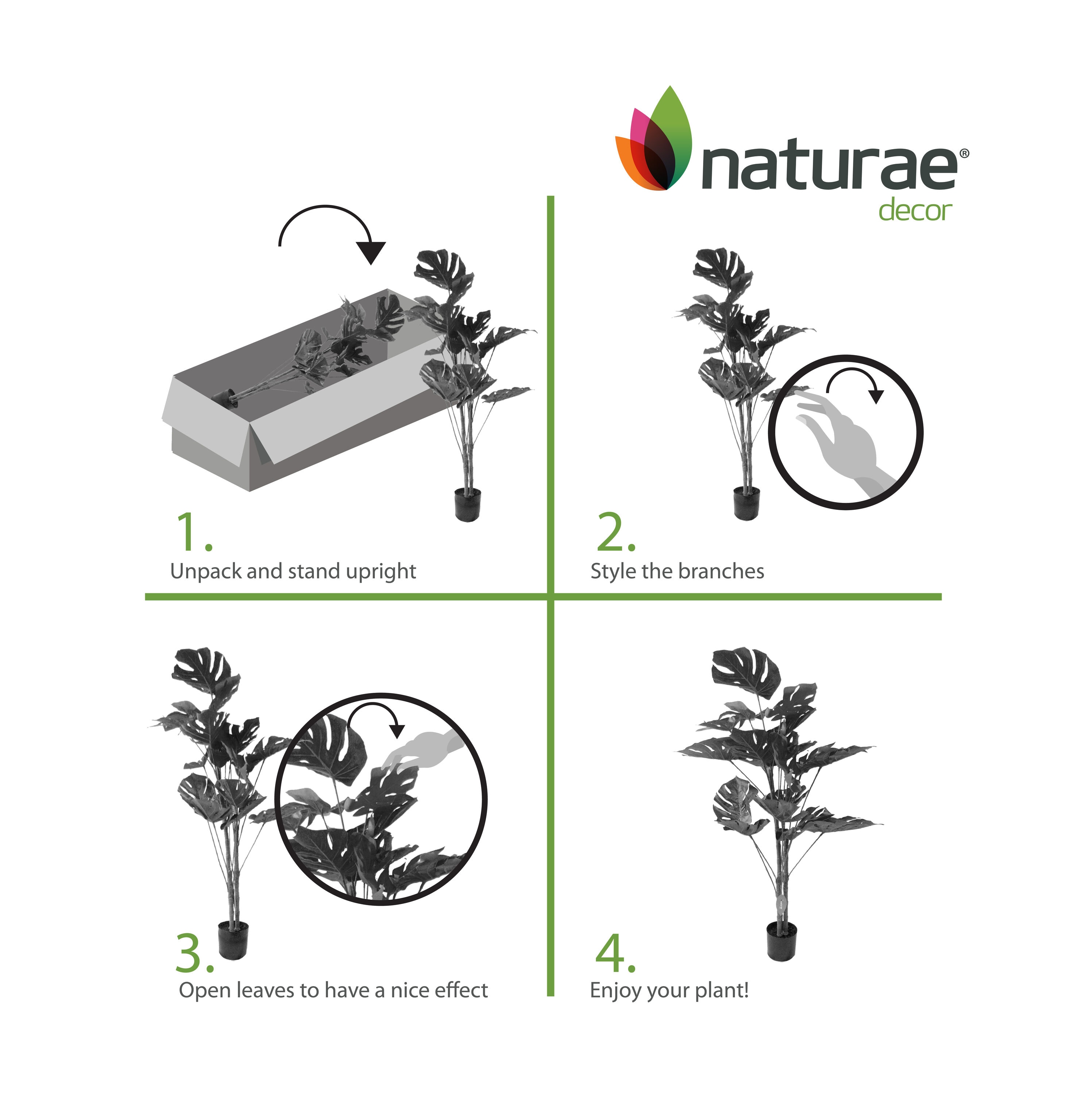 naturae decor OUT-MONS-47W Artificial-Plants-Trees - View #4