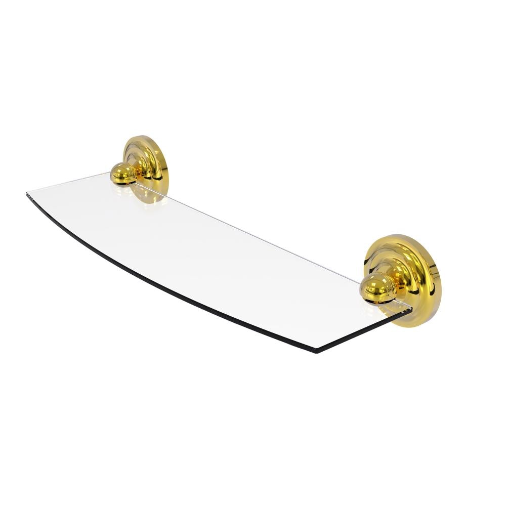 Allied Brass R-33/18-PB Regal Polished Brass Wall mount Bathroom Shelf ( 18-in x 3.1-in x 5-in )