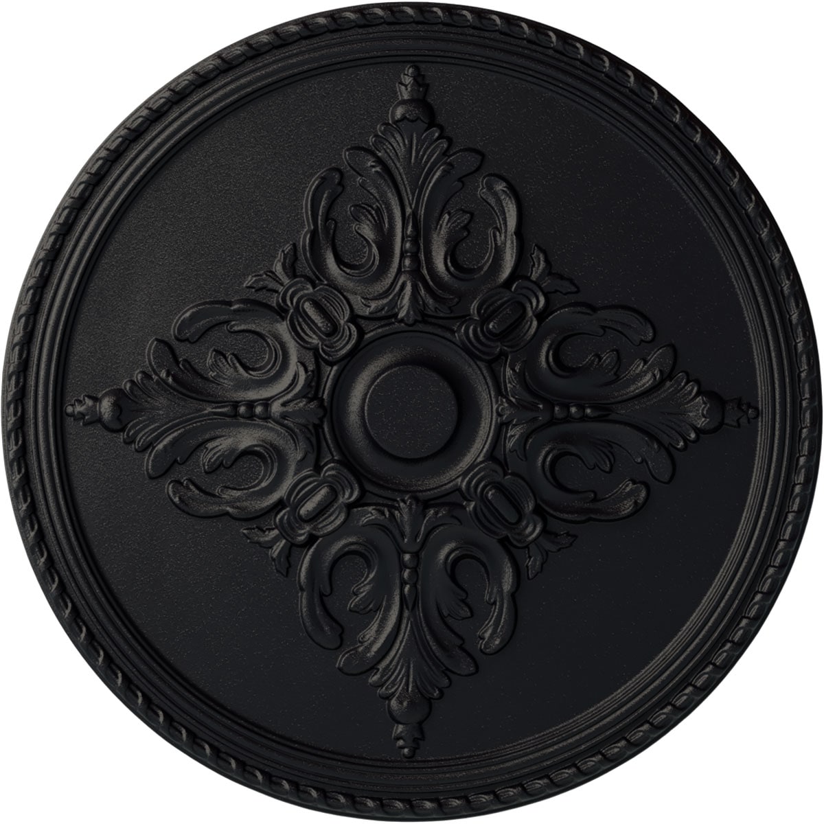 Ekena Millwork CM54MISGS Milton 55-in W x 55-in L Painted Steel Gray Polyurethane Whole Ceiling Medallion