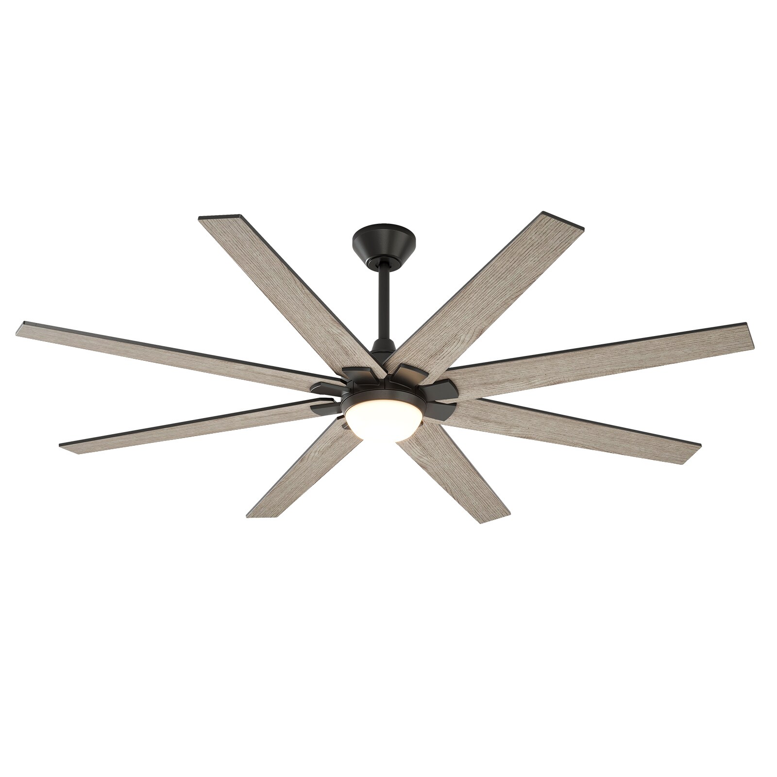 warmiplanet Ceiling Fan with Lights Remote Control, 52 inch, Brushed Nickel (5-Blades)