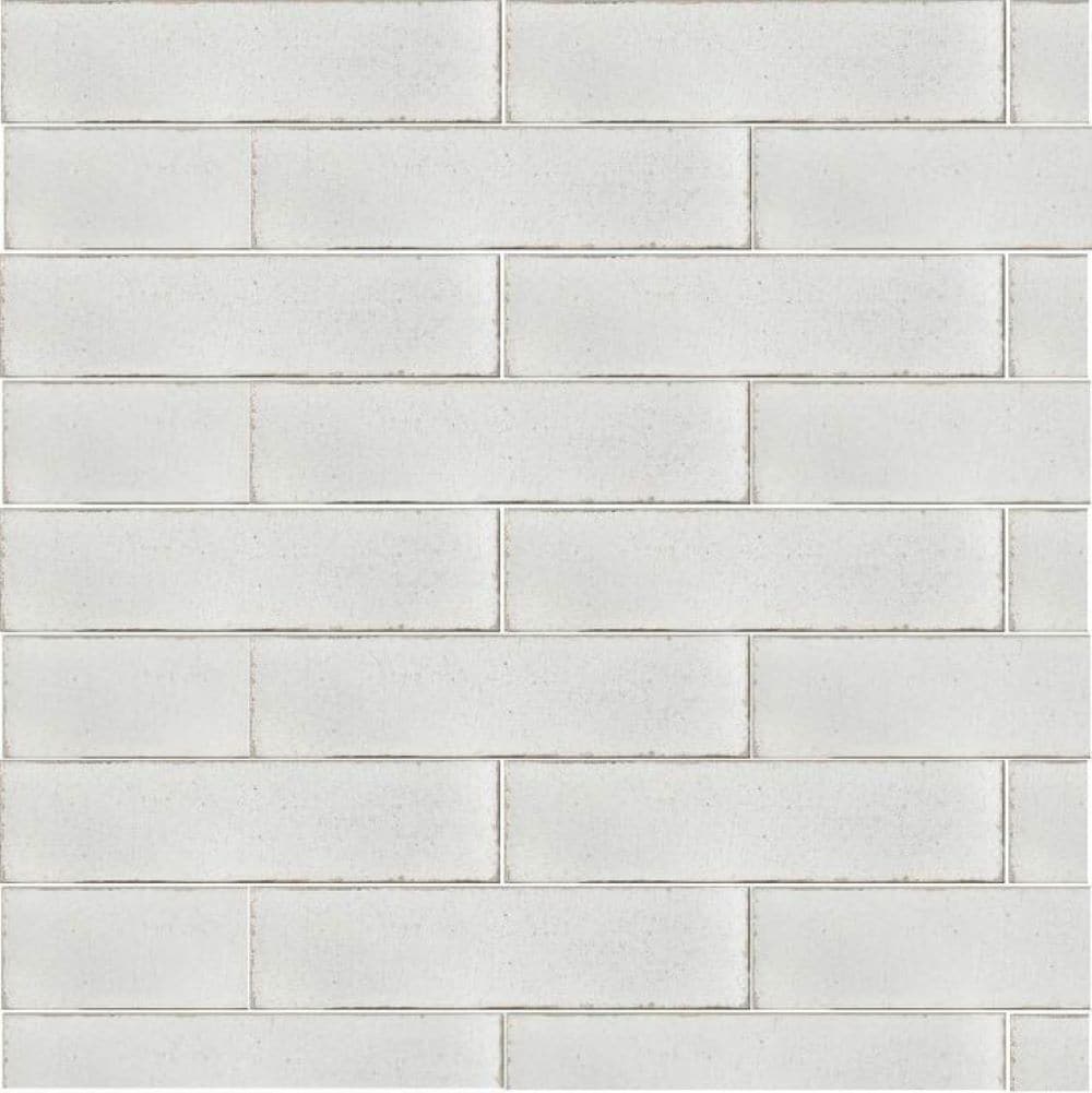 Splash Mosaic Tile Bora White Dove 3-in x 12-in Crackled