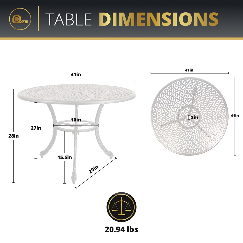 Kinger Home DTS-S-004 Patio-Dining-Sets - View #8