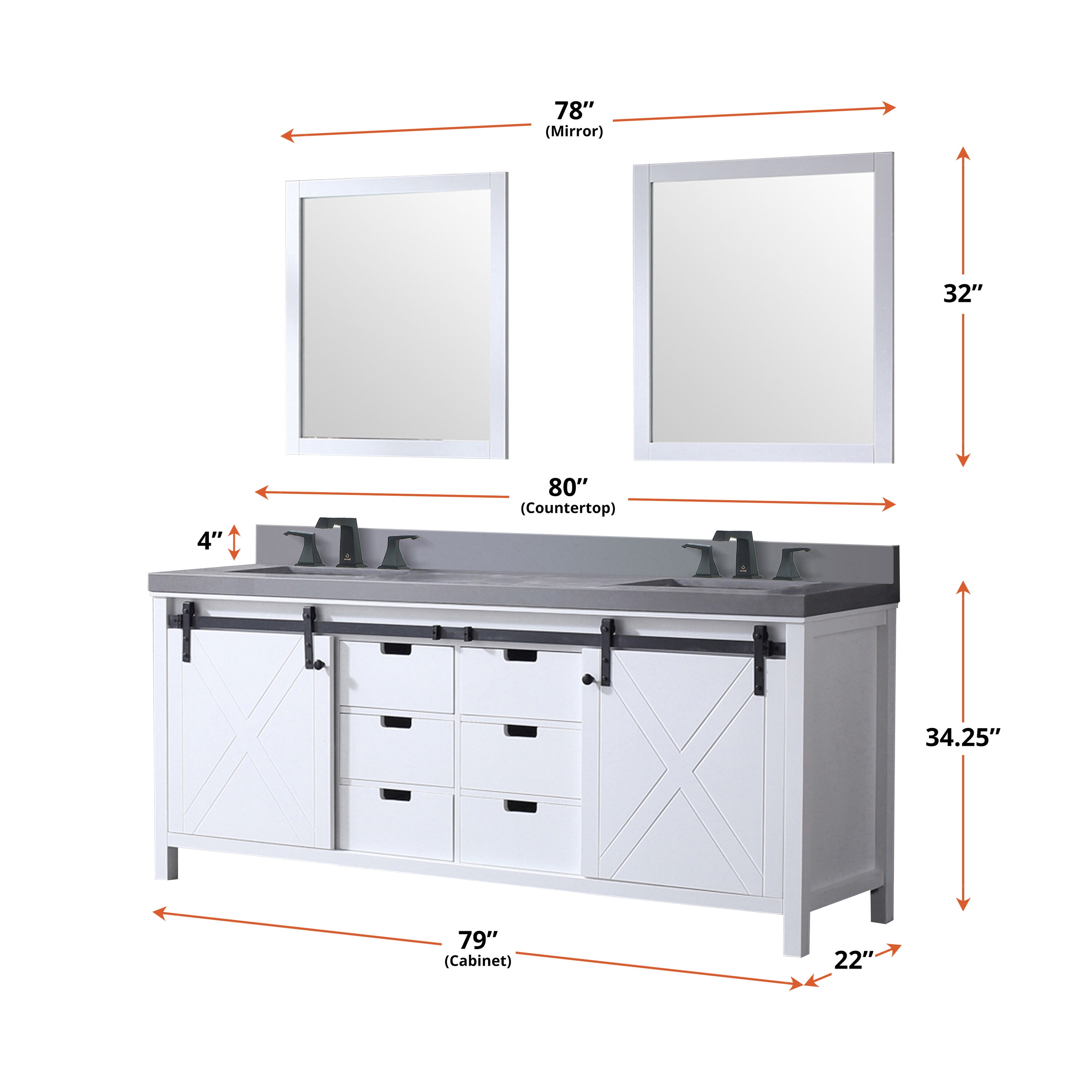 Lexora LM342280DA00000 vanities - View #5