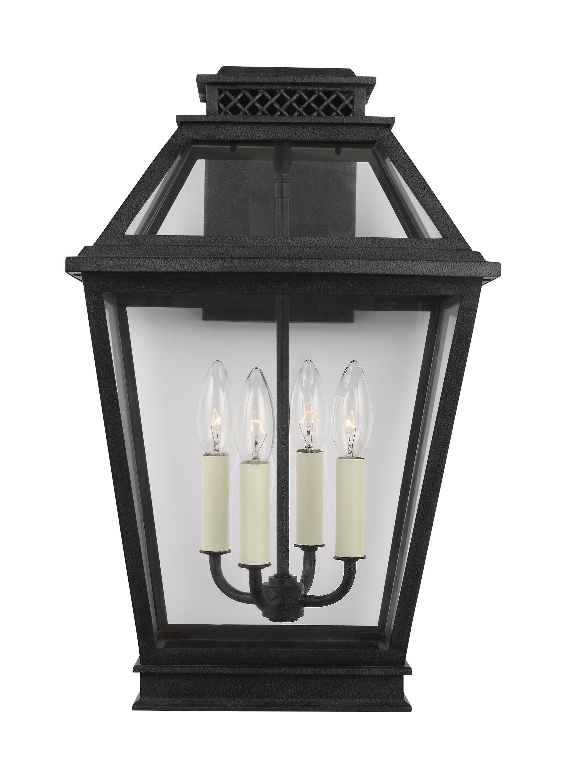Falmouth Dark Weathered Zinc 4-Light Outdoor Wall Lantern