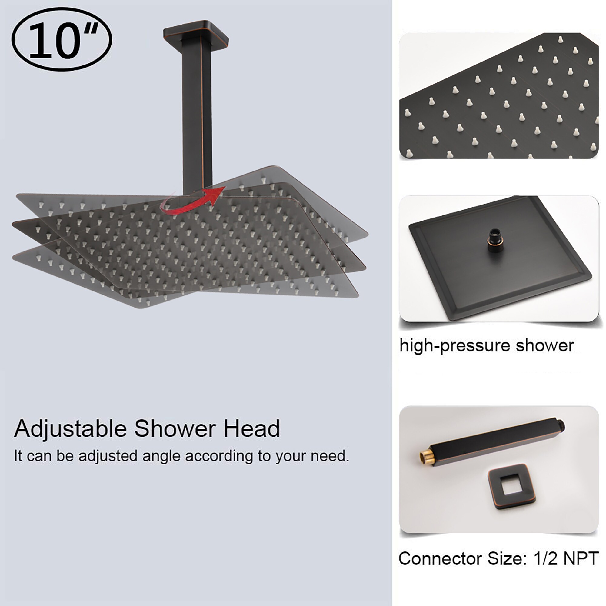 GZMR GZ-MS0616ORB Showerhead-Bar-Panels - View #4