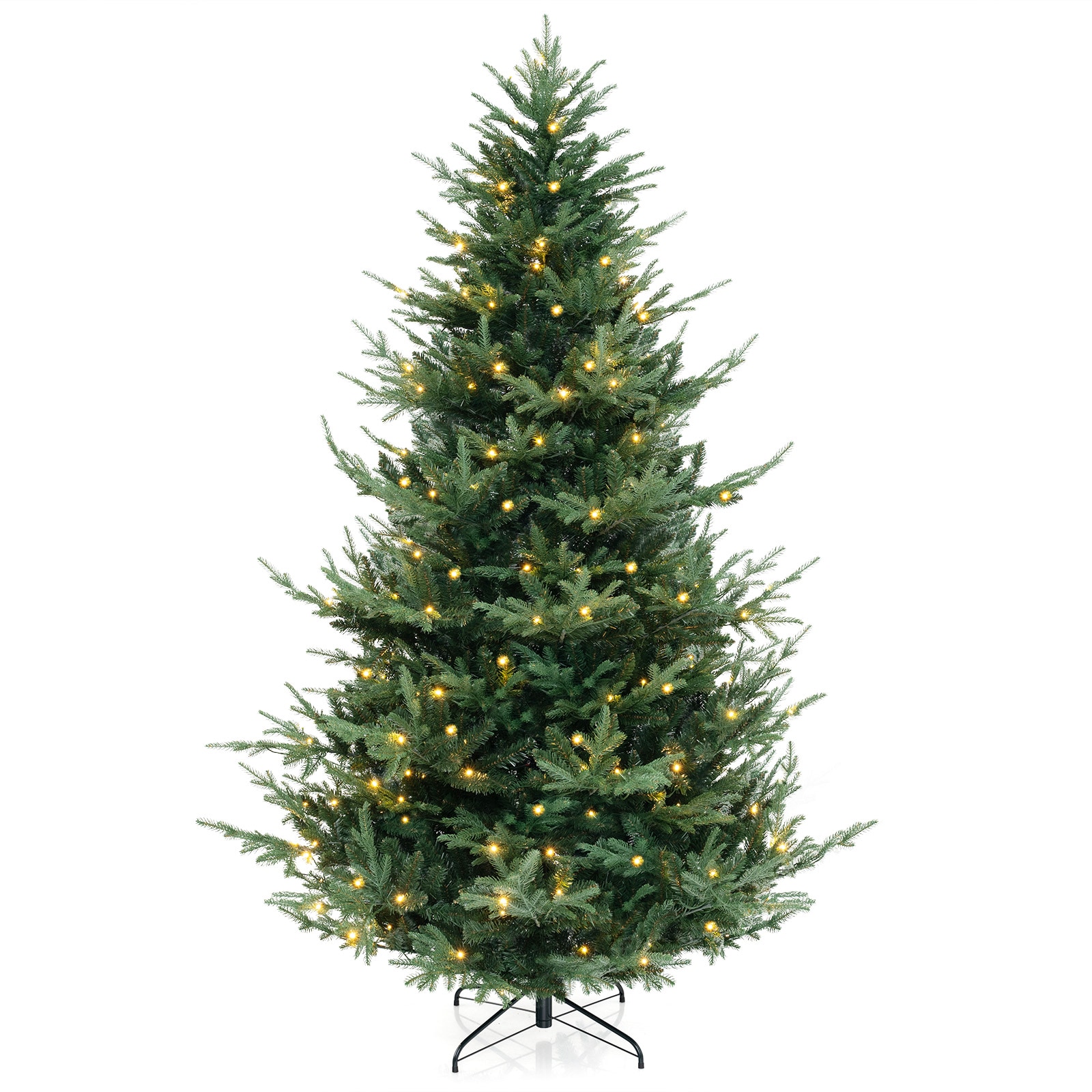 LIVIZA HYG25025US-XL 8-ft Pre-lit Artificial Christmas Tree with White LED Lights