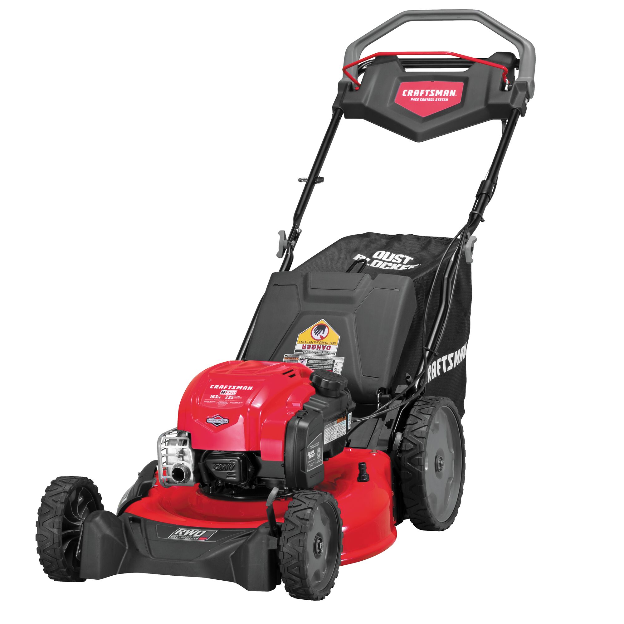 CRAFTSMAN M320 21-in Gas Self-propelled lawn mower with 163-cc Briggs and Stratton Engine
