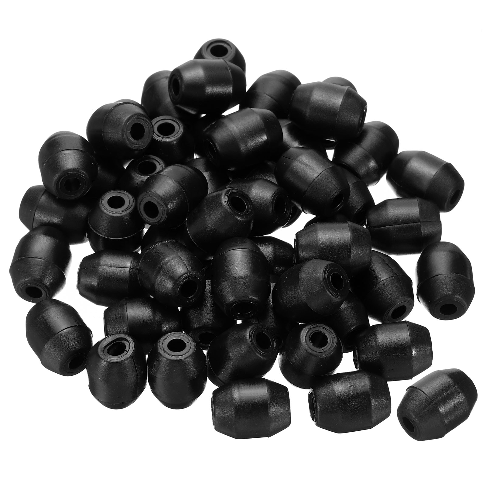 PATIKIL Kitchen Sink Rack Feet 50 Pack 4mm ID x 12.5mm OD Plastic Sink Replacement Feet Wire Bumpers Protector for Protective Sink Grid Black