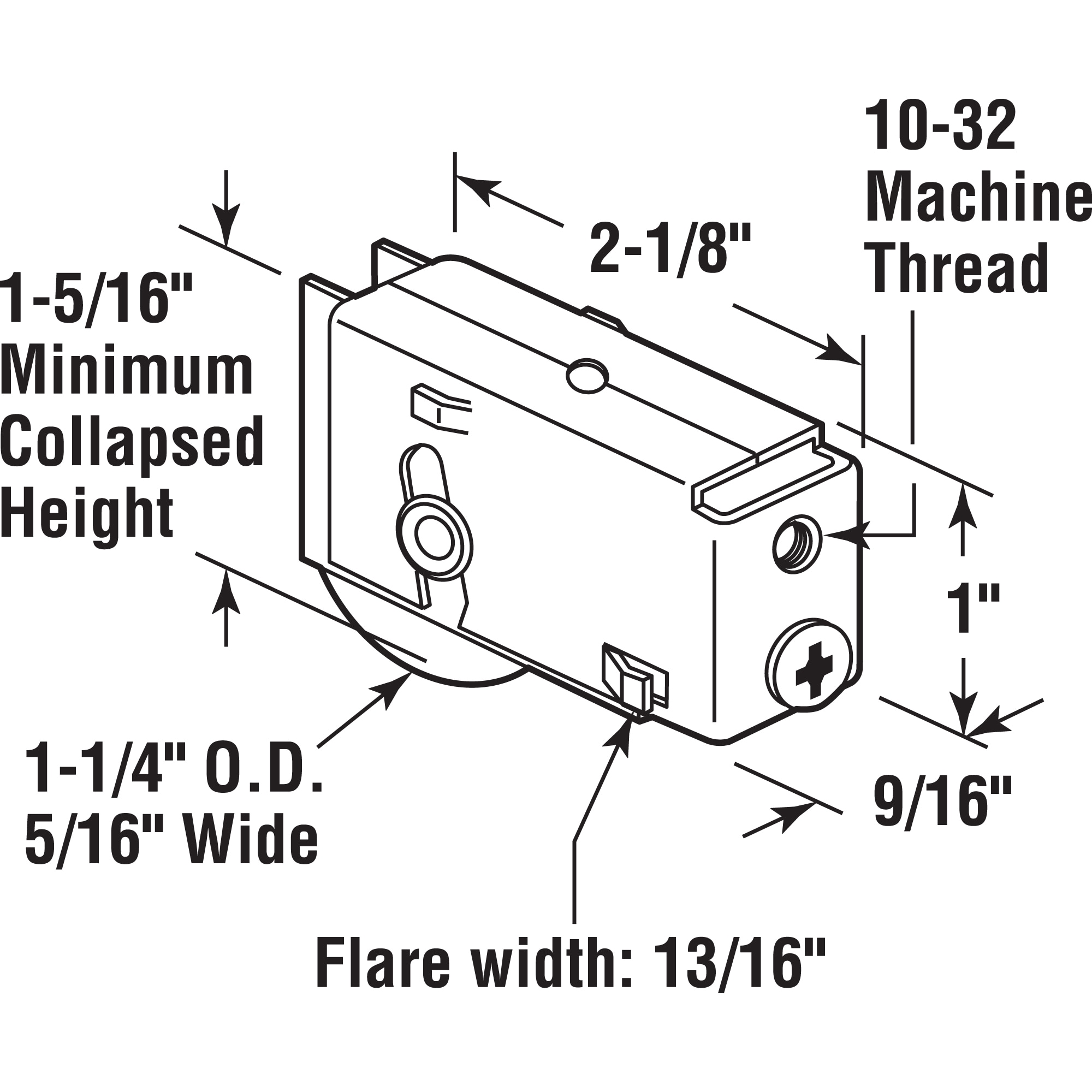 Prime-Line D 1554 Sliding-Patio-Door-Roller-Assemblies - View #3