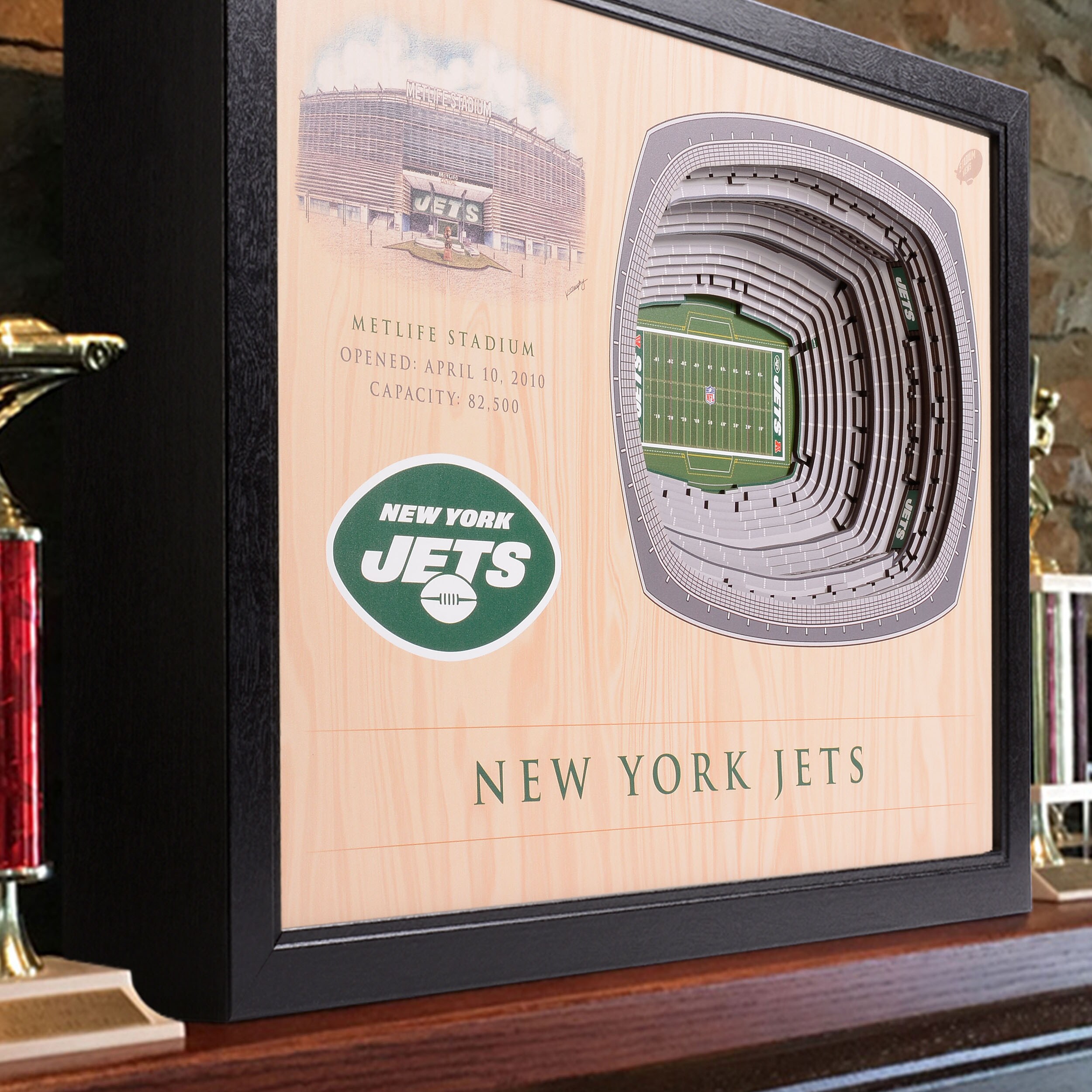 NFL 3D Stadium Wall Art - New York Jets