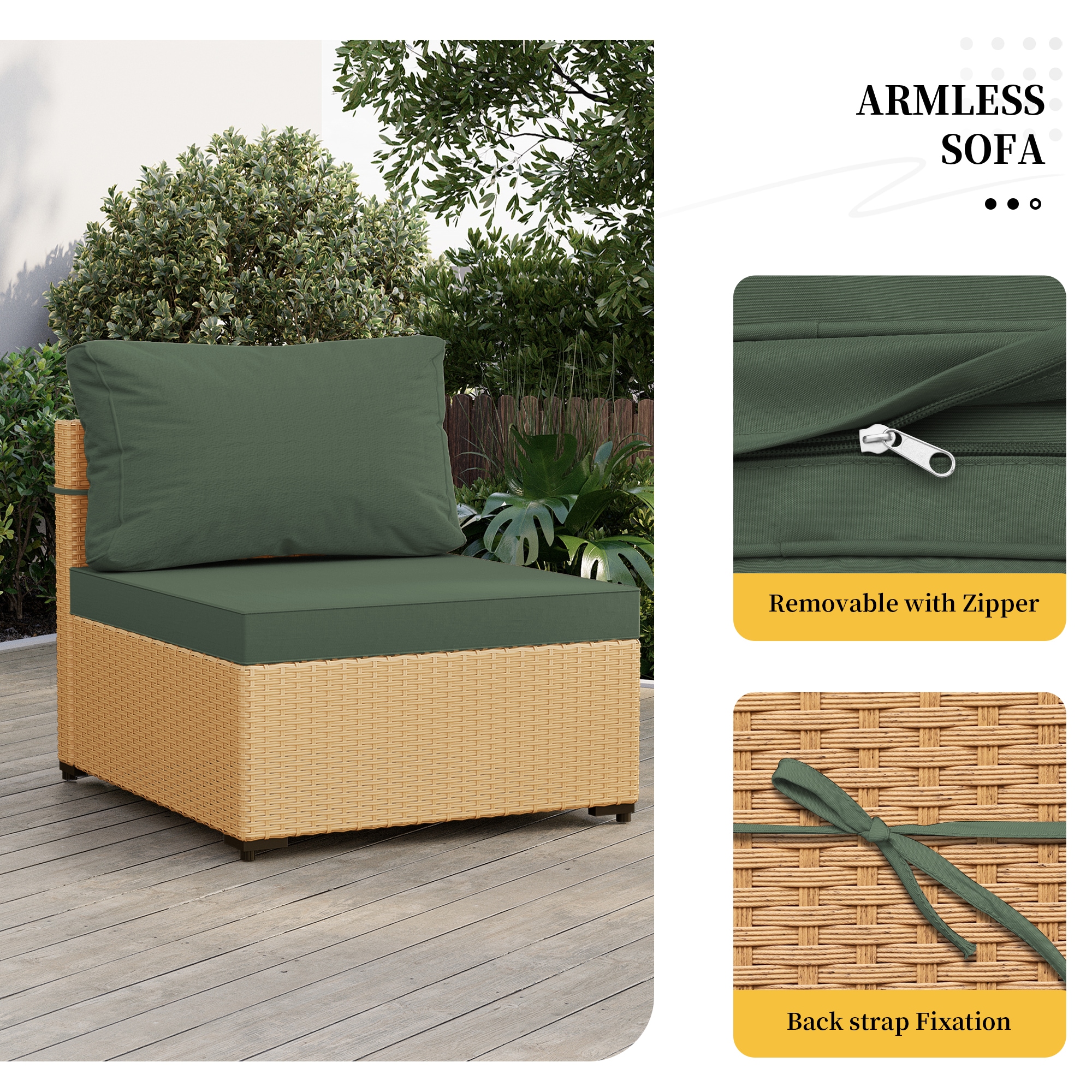 UPHA TBBE-ABC-TUGREEN Patio-Conversation-Sets - View #5