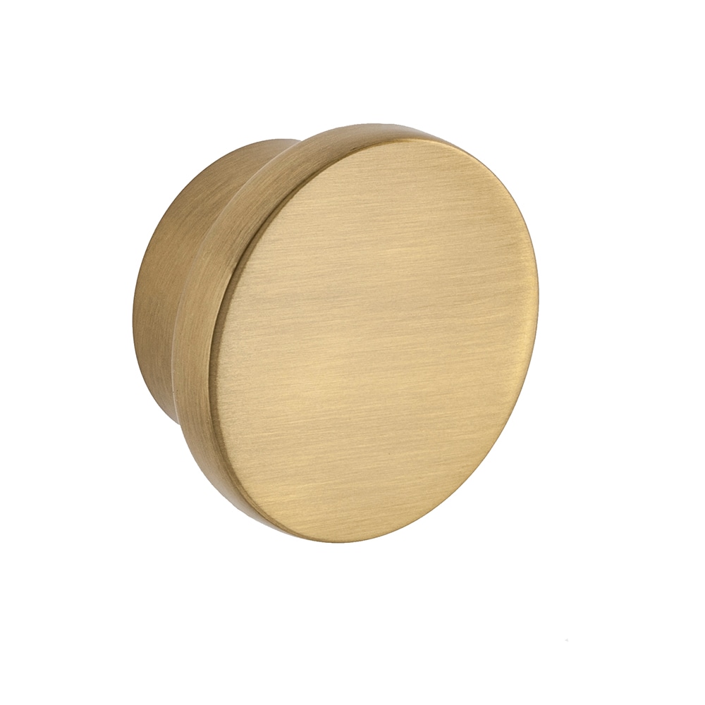Sumner Street Home Hardware Ethan 1-5/8-in Satin Brass Round Modern Cabinet  Knob in the Cabinet Knobs department at