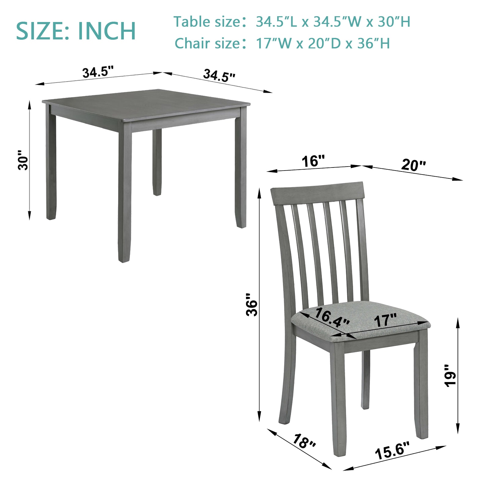 Siavonce XH00022 Dining-Sets - View #5