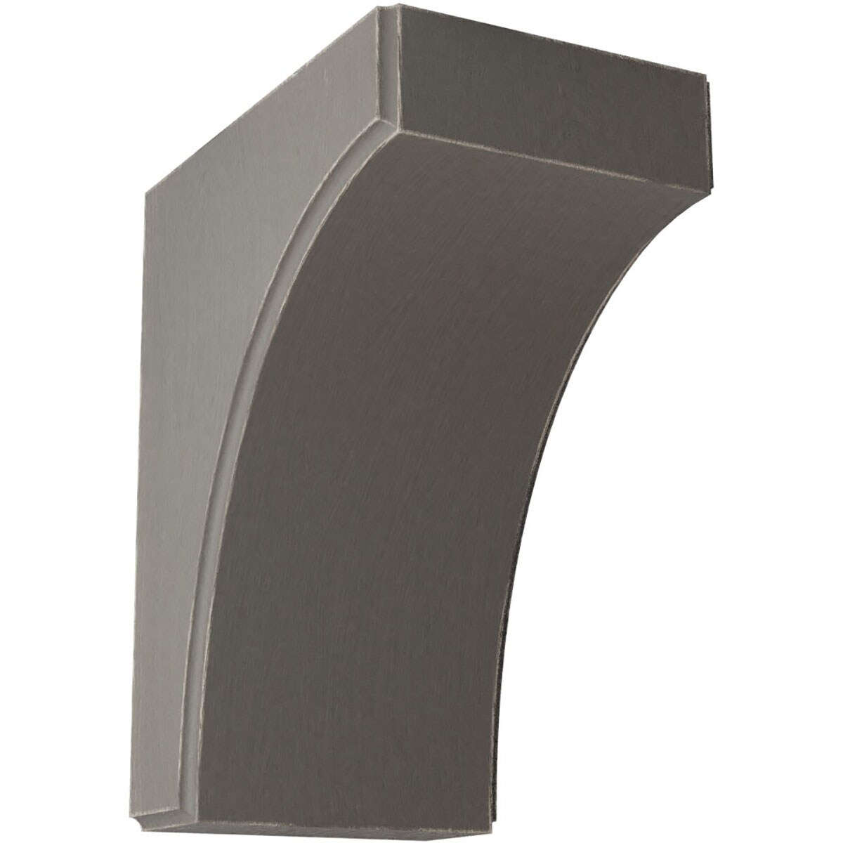 Ekena Millwork BKTWD05X08X10CVGY Clarksville 5-1/4-in x 8-in x 10-in Rubberwood Gray Wood Standard Bracket