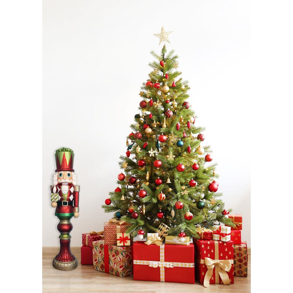 Fraser Hill Farm Indoor/Outdoor Oversized Christmas Decor, 4-Ft. Candy ...