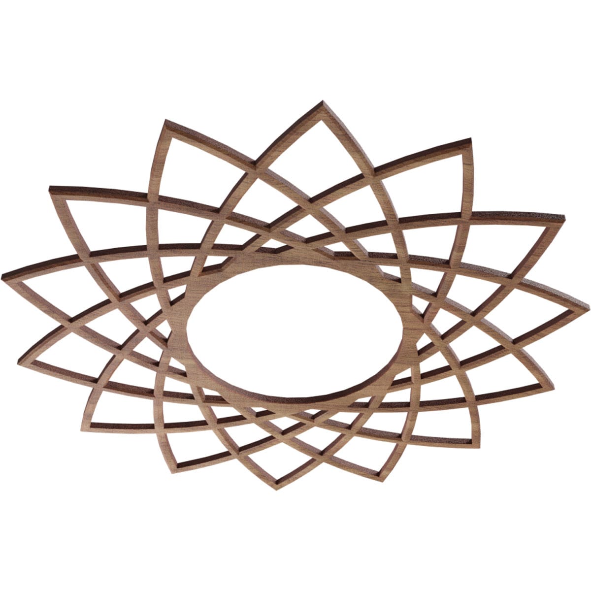 Ekena Millwork CMWP16X16X0250EAWA Ceiling-Medallions - View #2