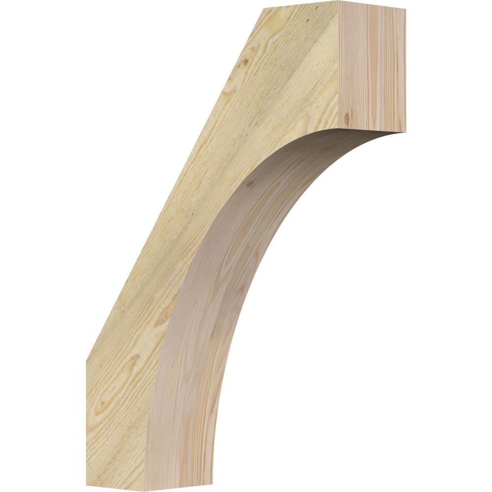 Ekena Millwork BRC06X20X28WTL00RDF 6-in x 20-in x 28-in Douglas Fir Unfinished Wood Westlake Tough Sawn Knee Brace