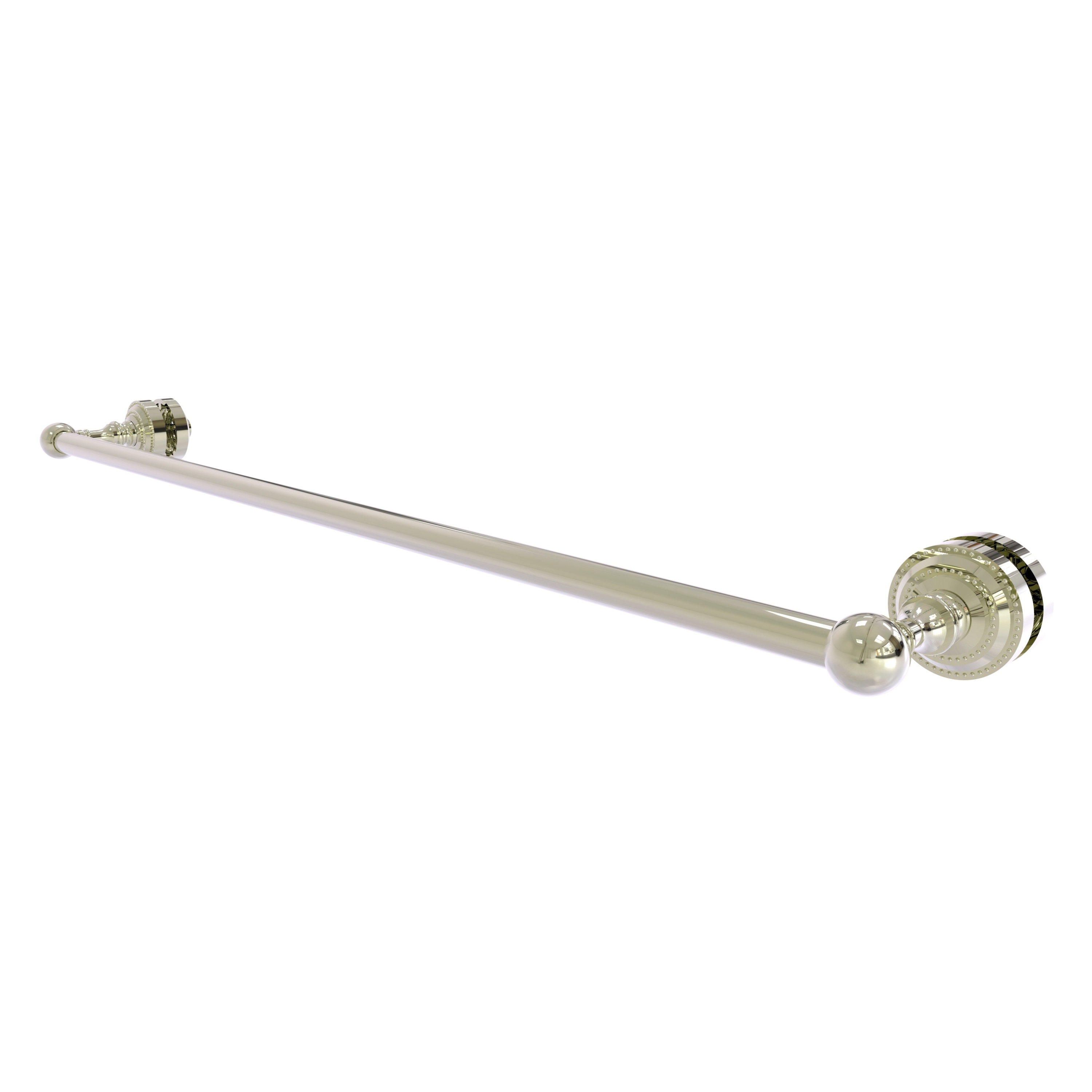 Allied Brass DT-41-SM-30-PNI Dottingham 30-in Polished Nickel Wall mount Single Towel Bar