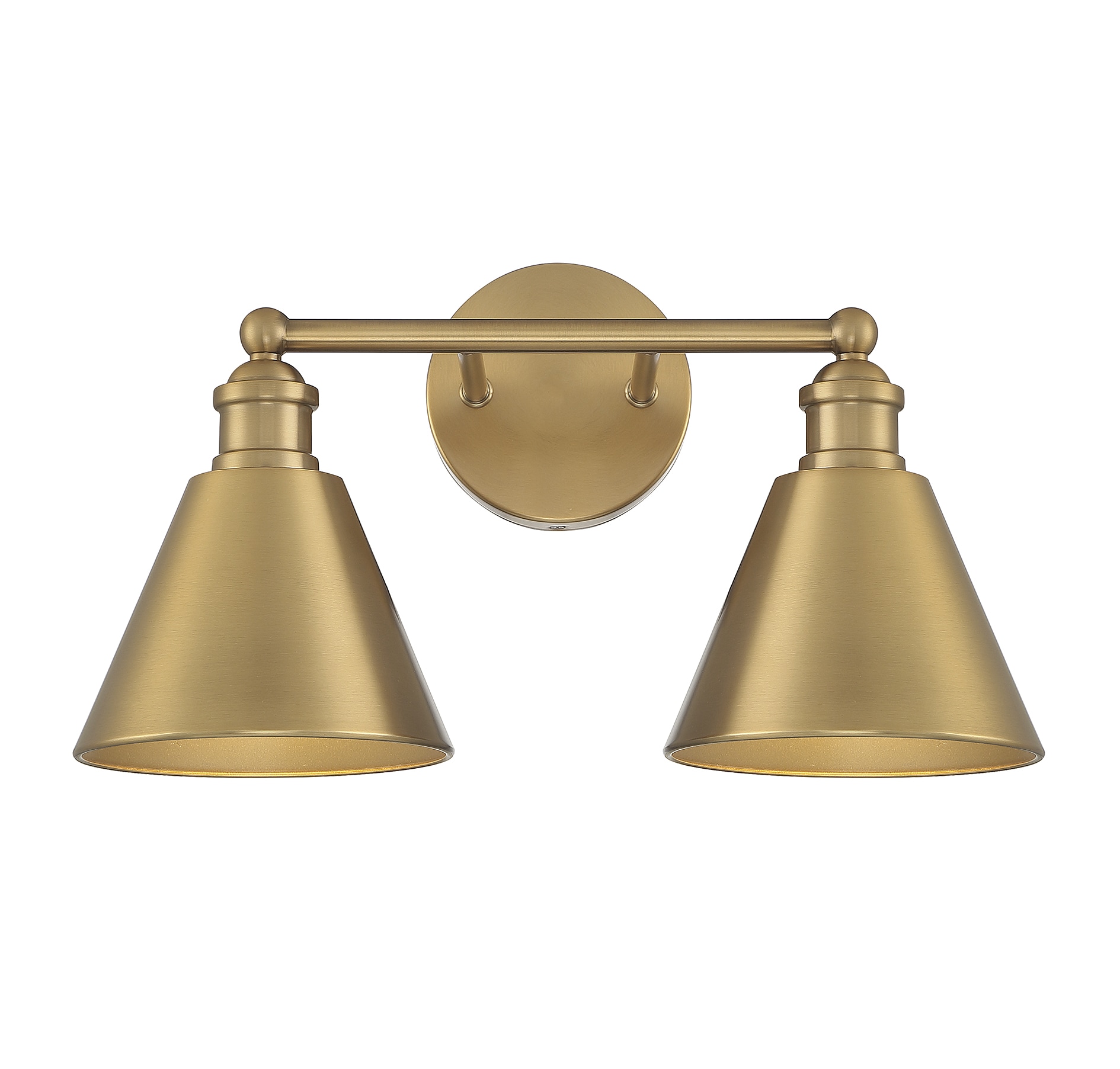 Meridian Lite Trends M80063NB Meridian 17-in 2 -Light Brushed Brass Vintage Vanity light