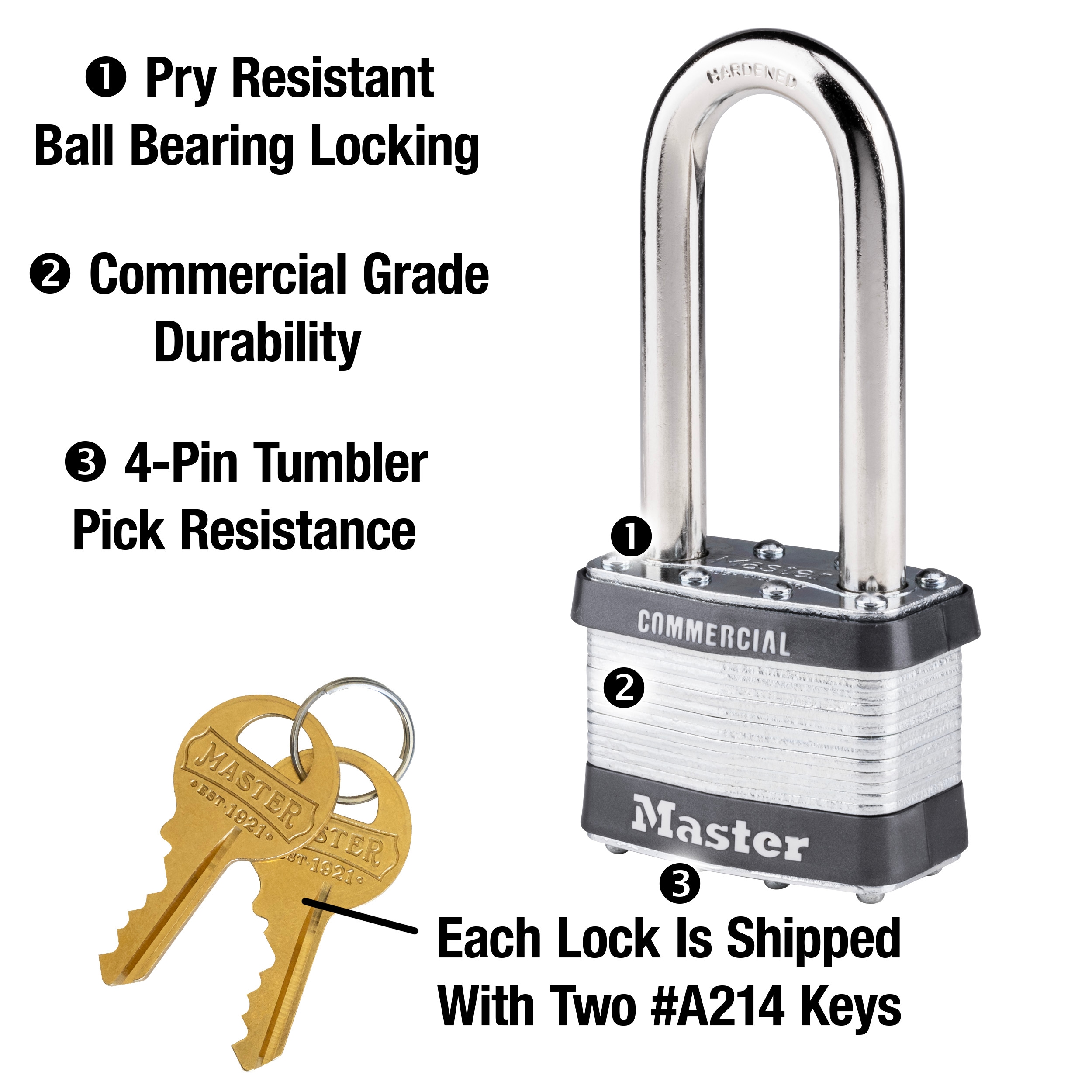 Master Lock 5KALJ-A214 Padlocks-Locks-Cables - View #5