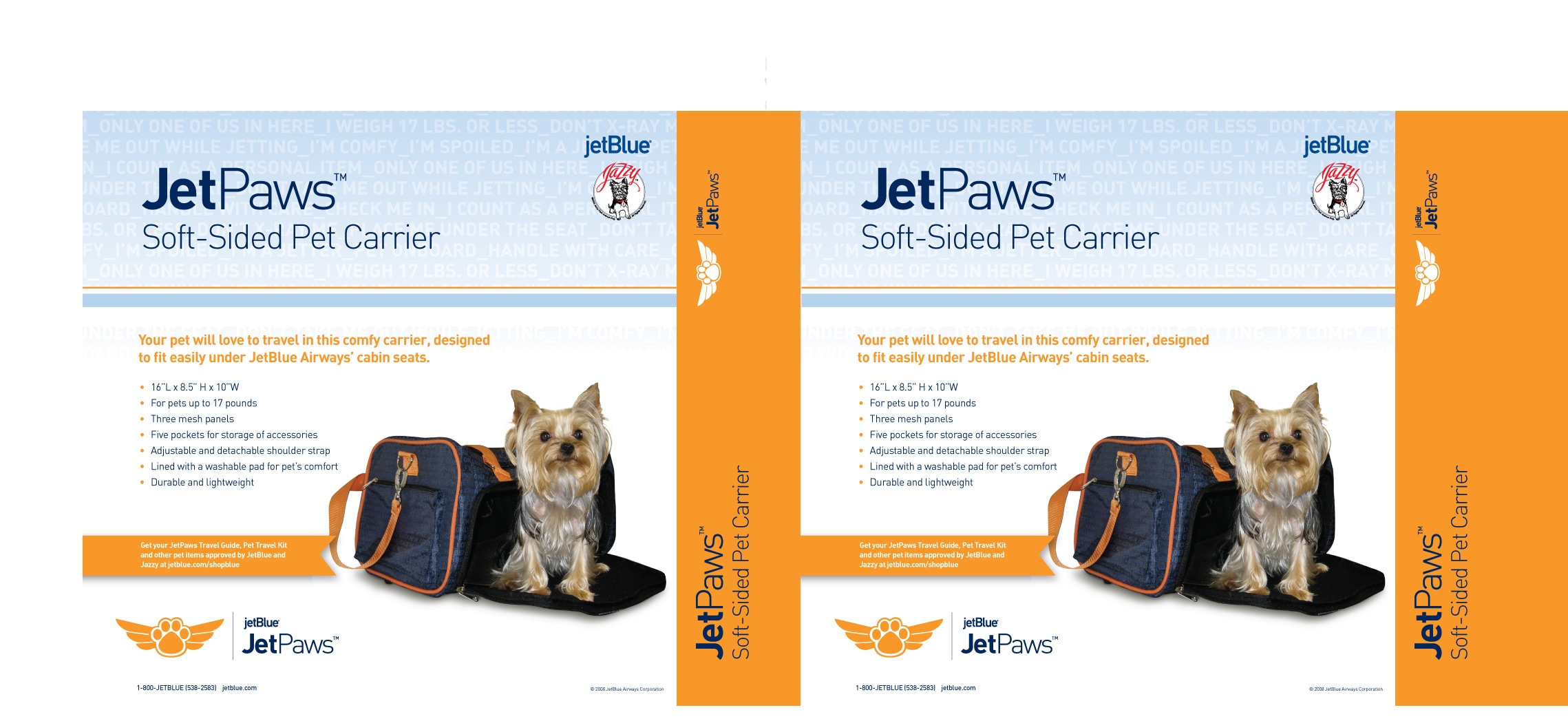 JetPaw: 3-in-One Pet Stroller with Removable Airline-Approved