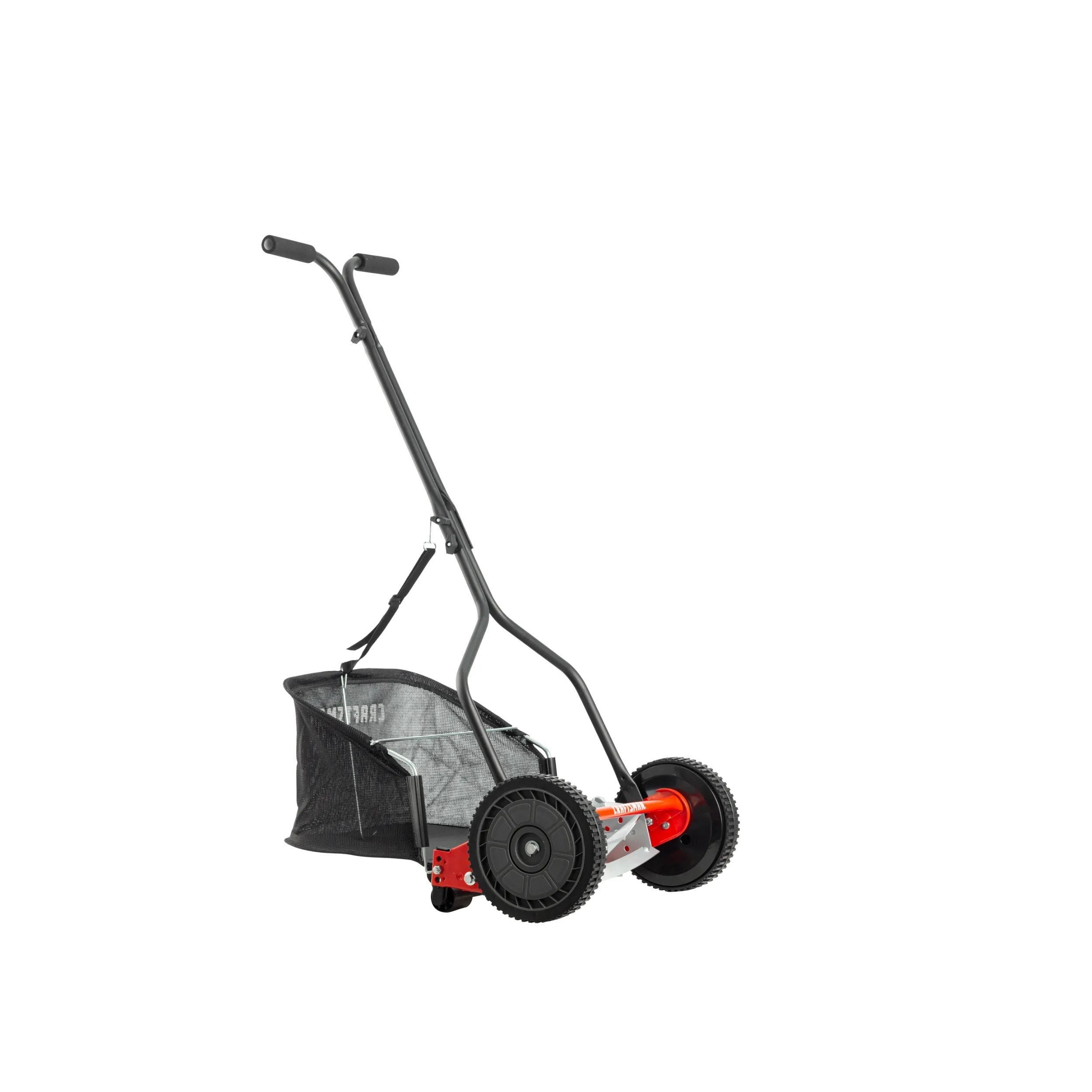 CRAFTSMAN 14-Inch Reel Lawn Mower with Bagger, 5-Blade Manual Push