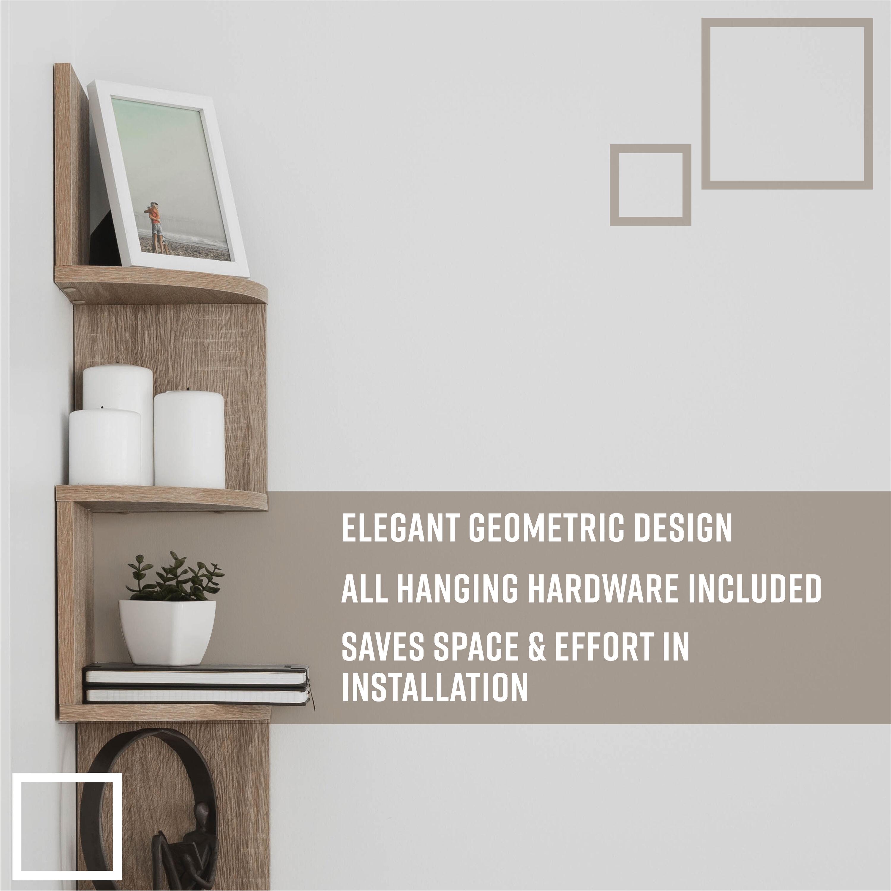 Danya B. XF11035OK Wall-Mounted-Shelving - View #6