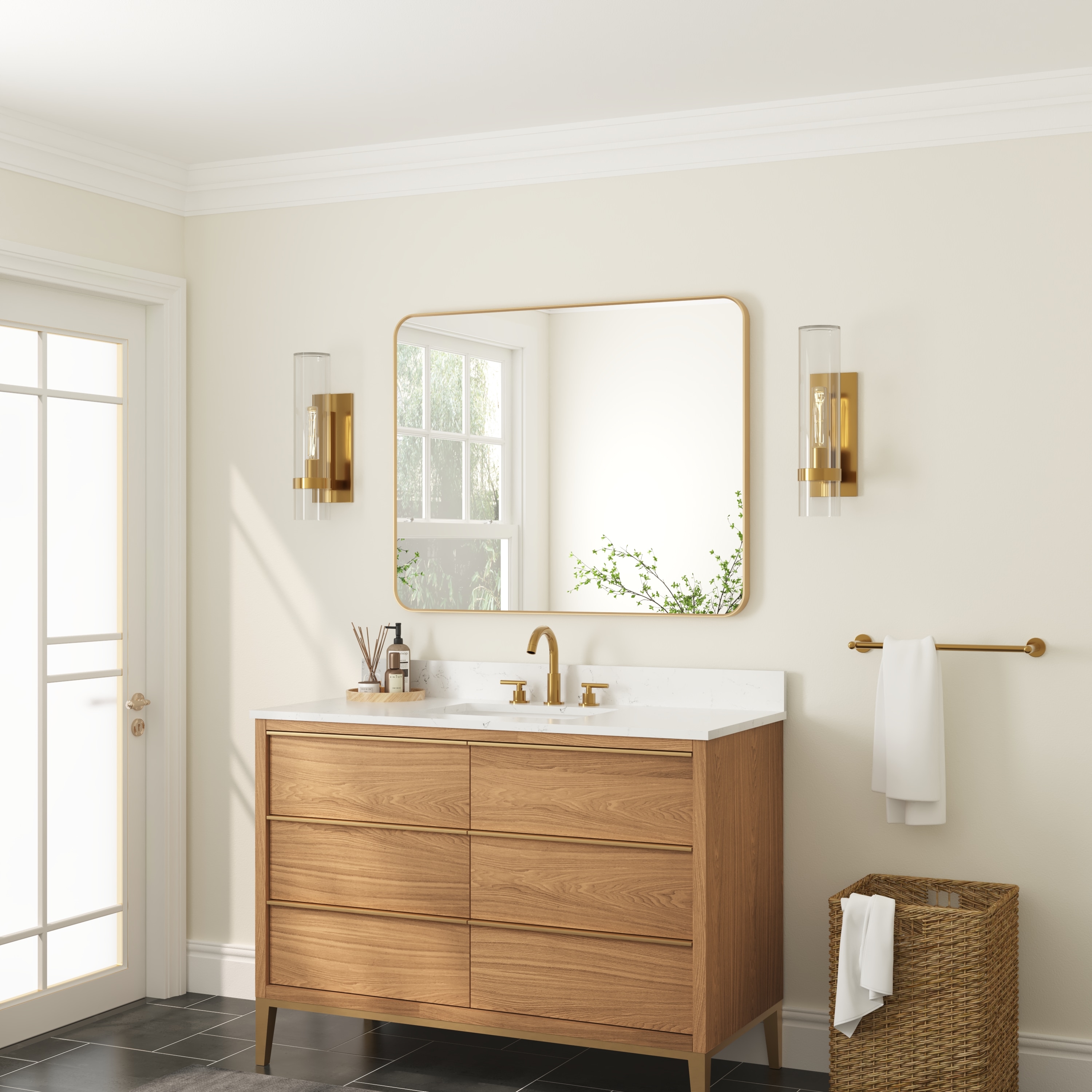 WELLFOR F1MR4032BG Framed-Bath-Mirrors - View #14